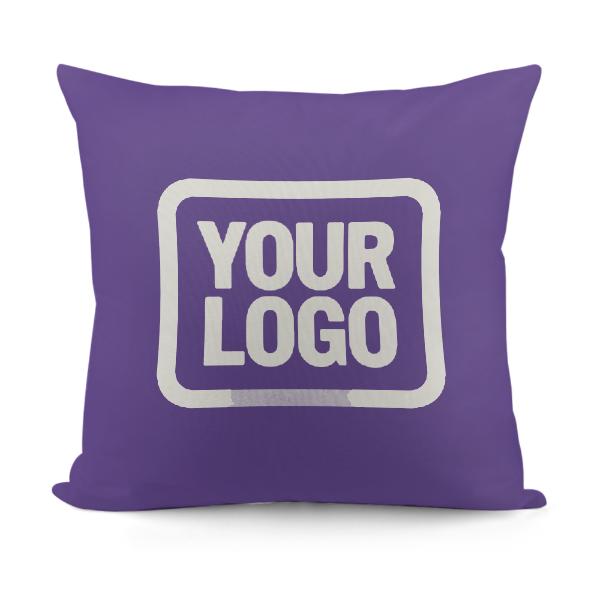 Federa personalizzata color lavanda bianca