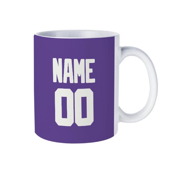 Maßgeschneidertes Lavendel Weiß Becher