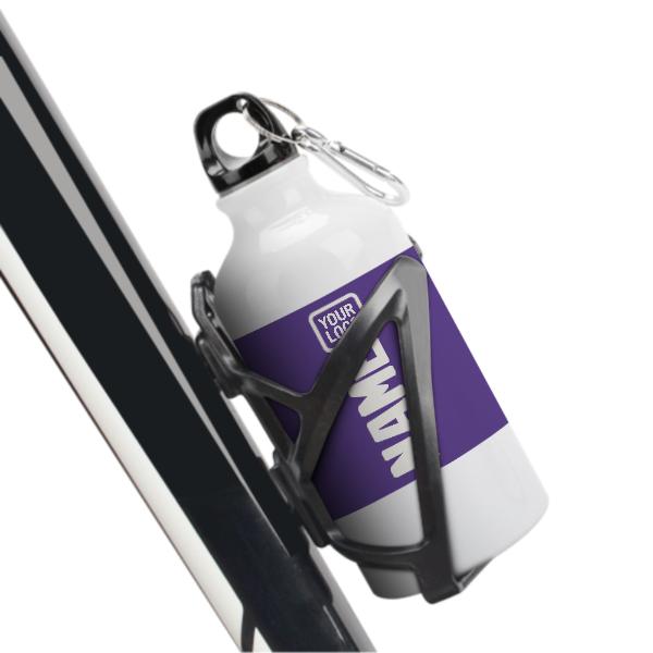 Maßgeschneidertes Lavendel Weiß Sportflasche
