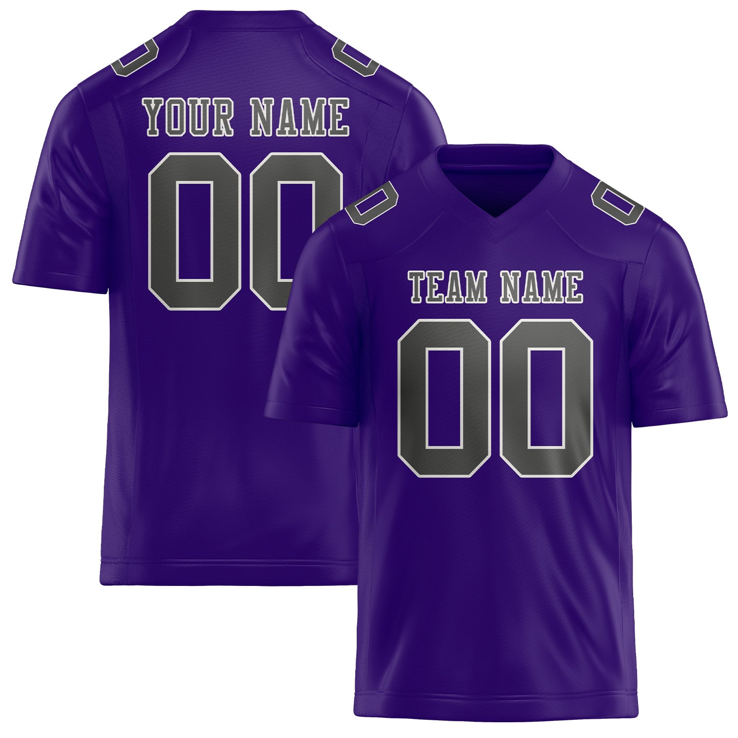 Maglia da rugby personalizzata professionale color lavanda grigio scuro