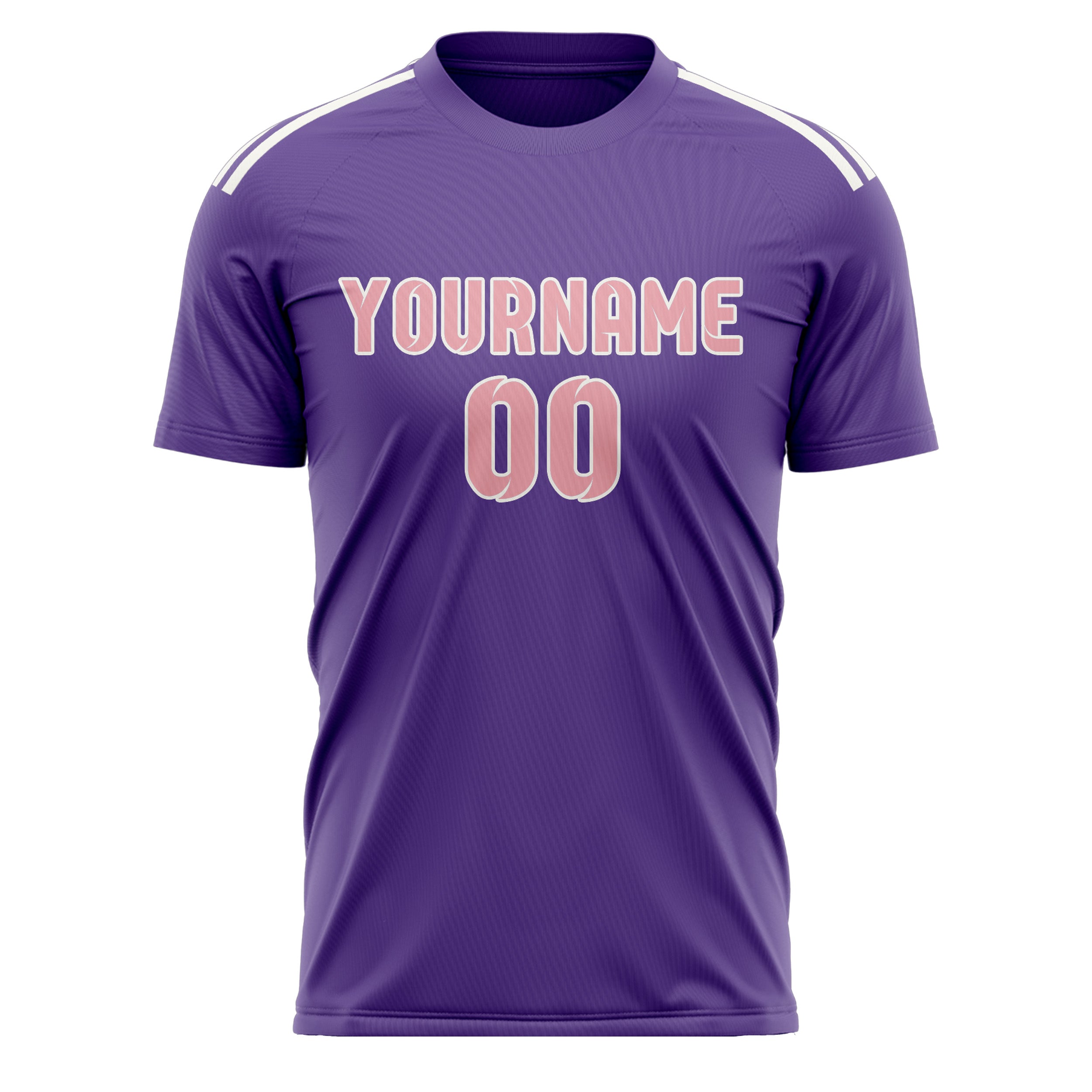Benutzerdefiniertes Professionelles Lavendel Rosa Fußballtrikot