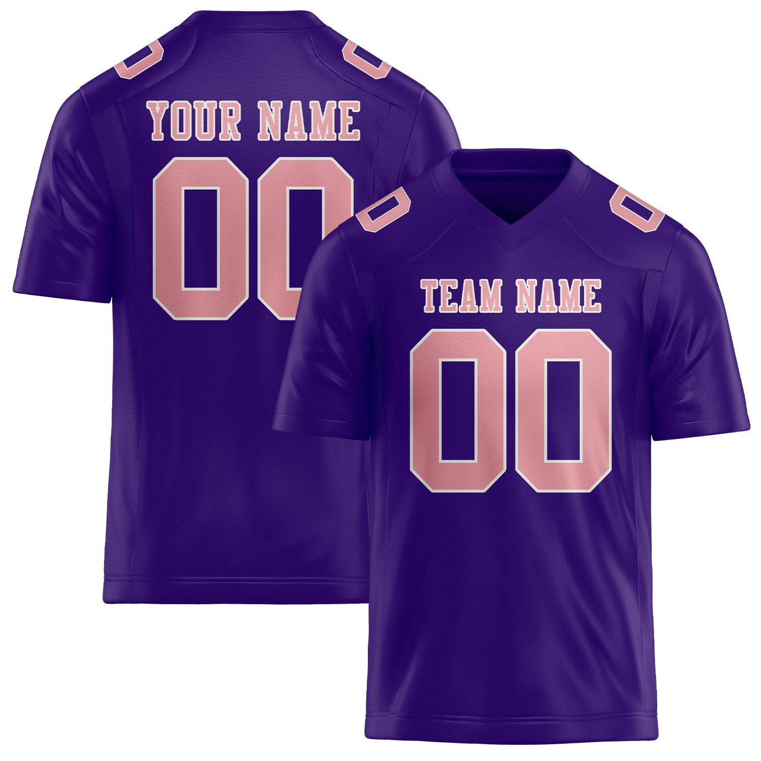 Maglia da rugby professionale personalizzata rosa lavanda