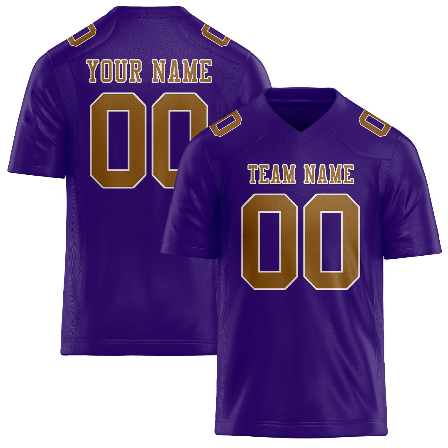 Maglia da rugby personalizzata color lavanda e cachi