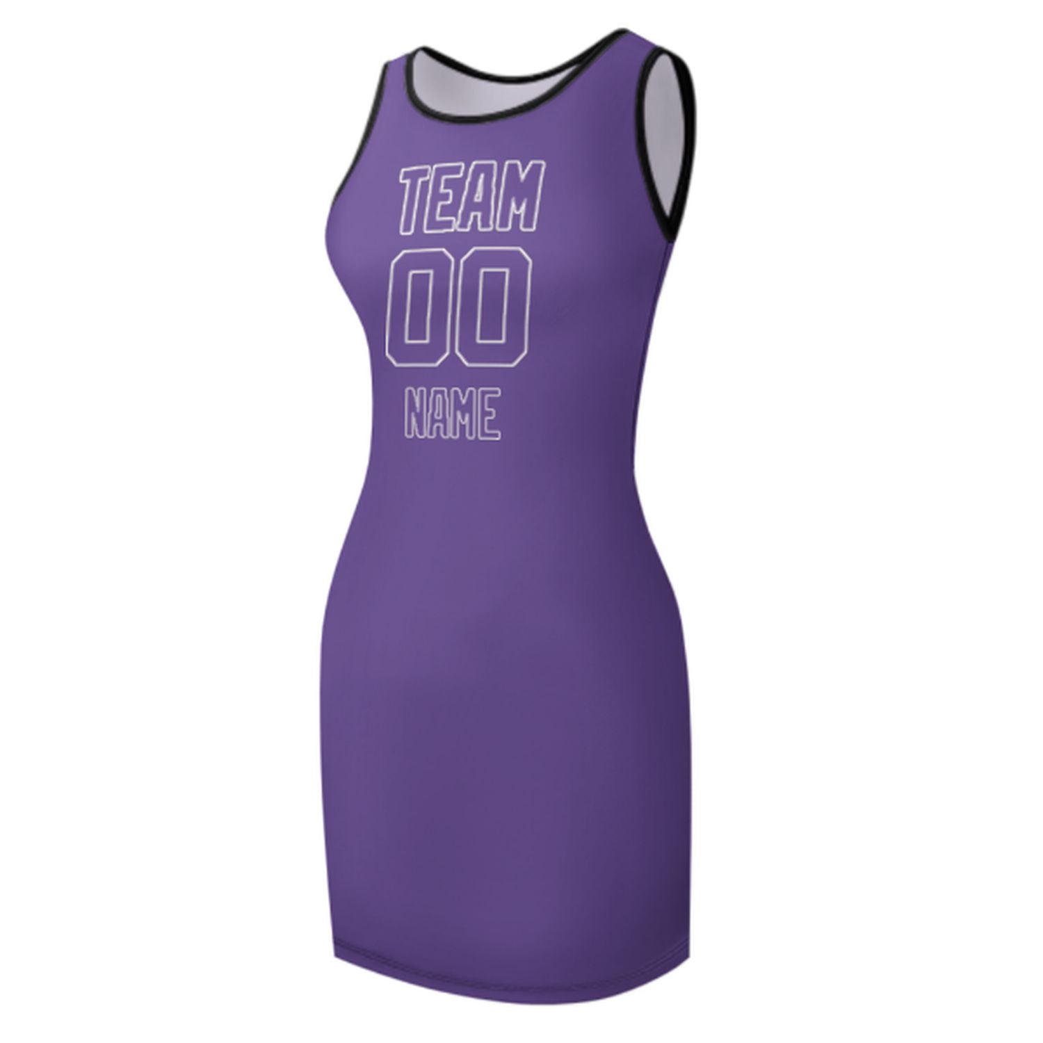 Maßgeschneidertes Lavendel Lavendel Ärmelloses Trägerkleid