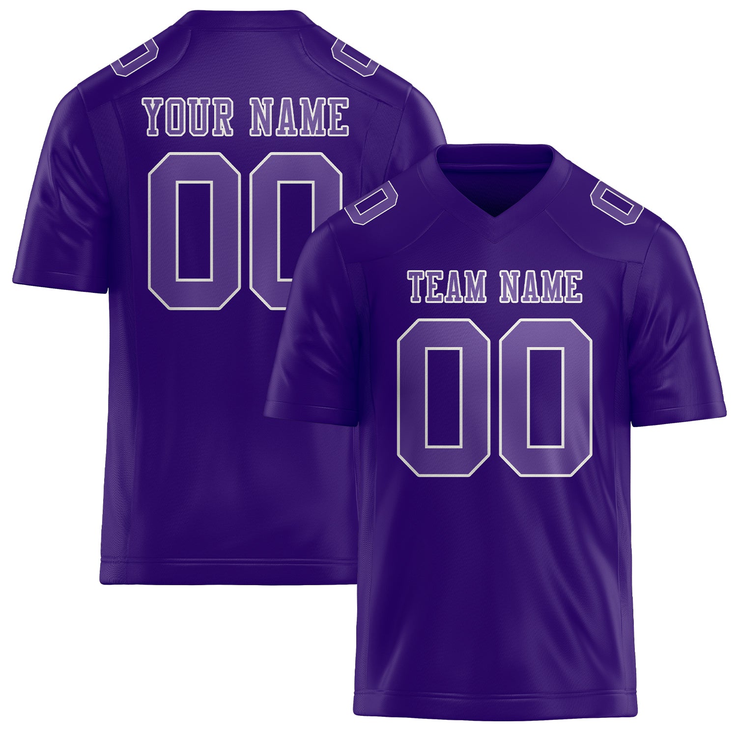Maglia da rugby professionale personalizzata color lavanda
