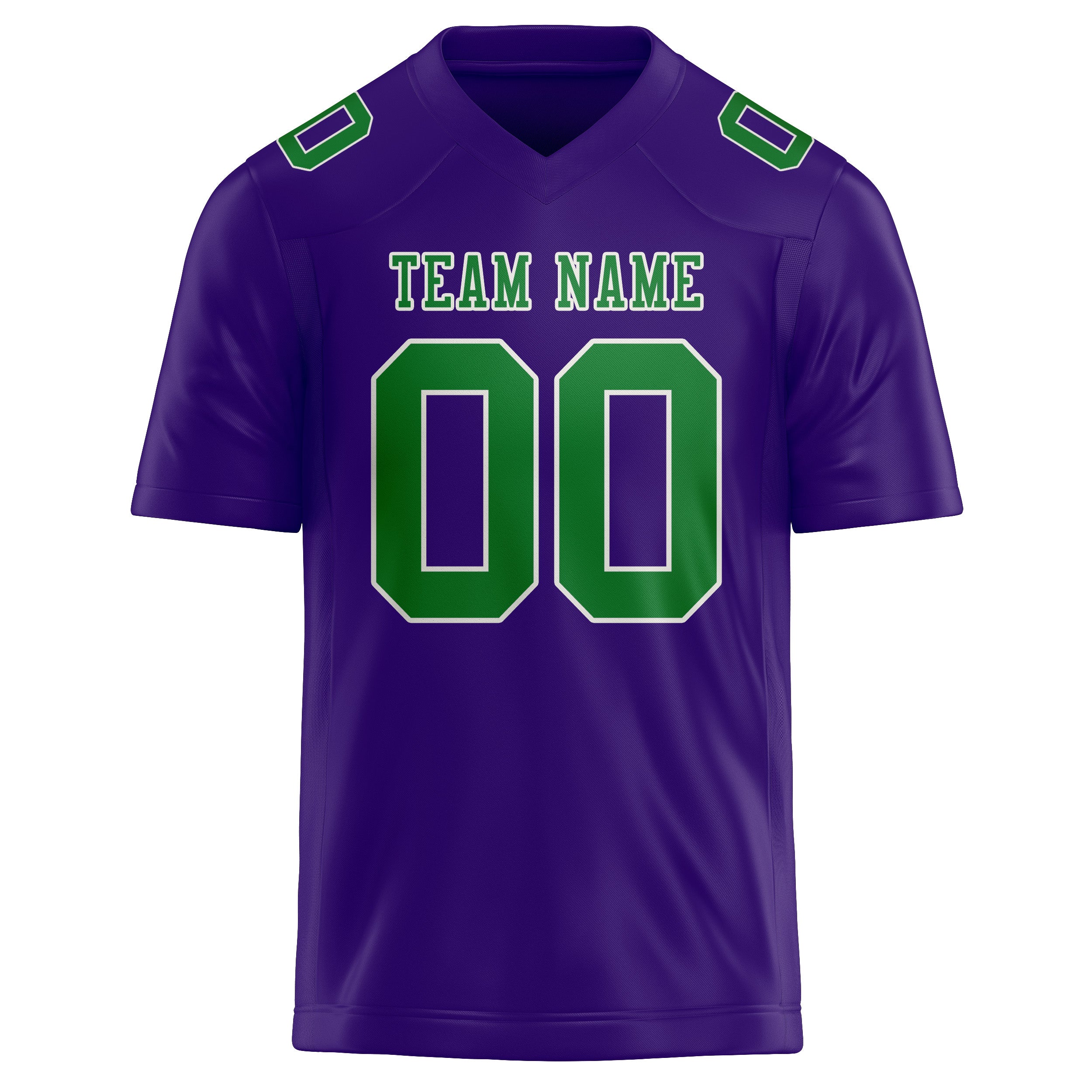 Maglia da rugby personalizzata color verde smeraldo lavanda professionale