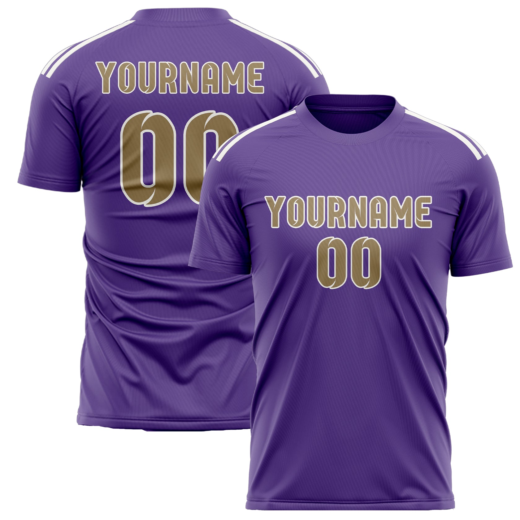 Benutzerdefiniertes Professionelles Lavendel Hellkhaki Fußballtrikot