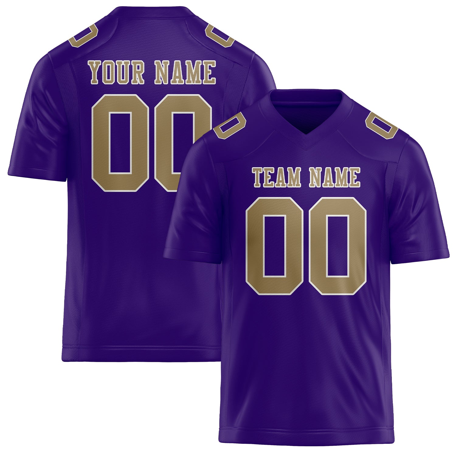 Maglia da rugby personalizzata color lavanda chiaro e cachi