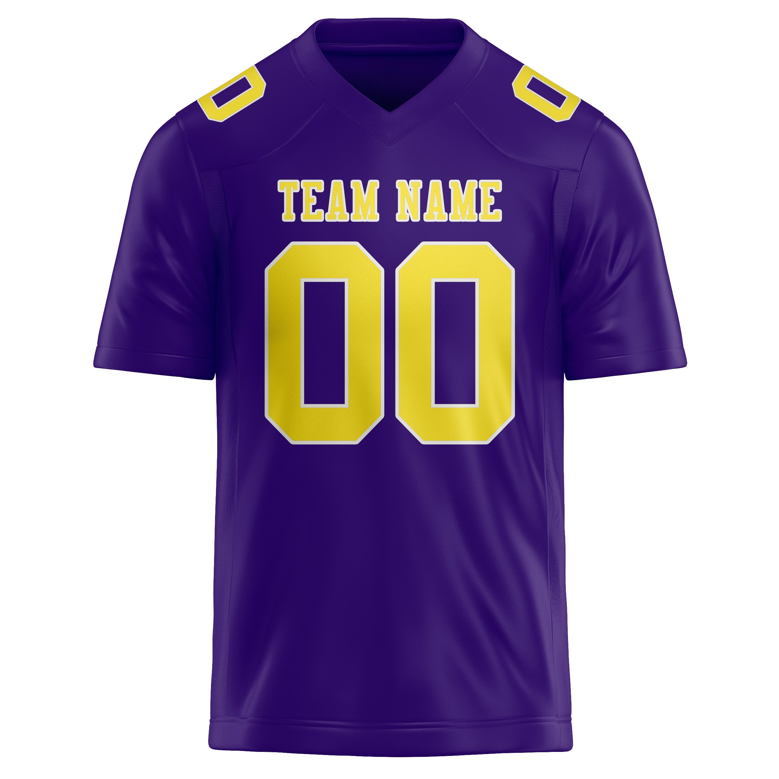 Maglia da rugby personalizzata professionale color giallo lavanda