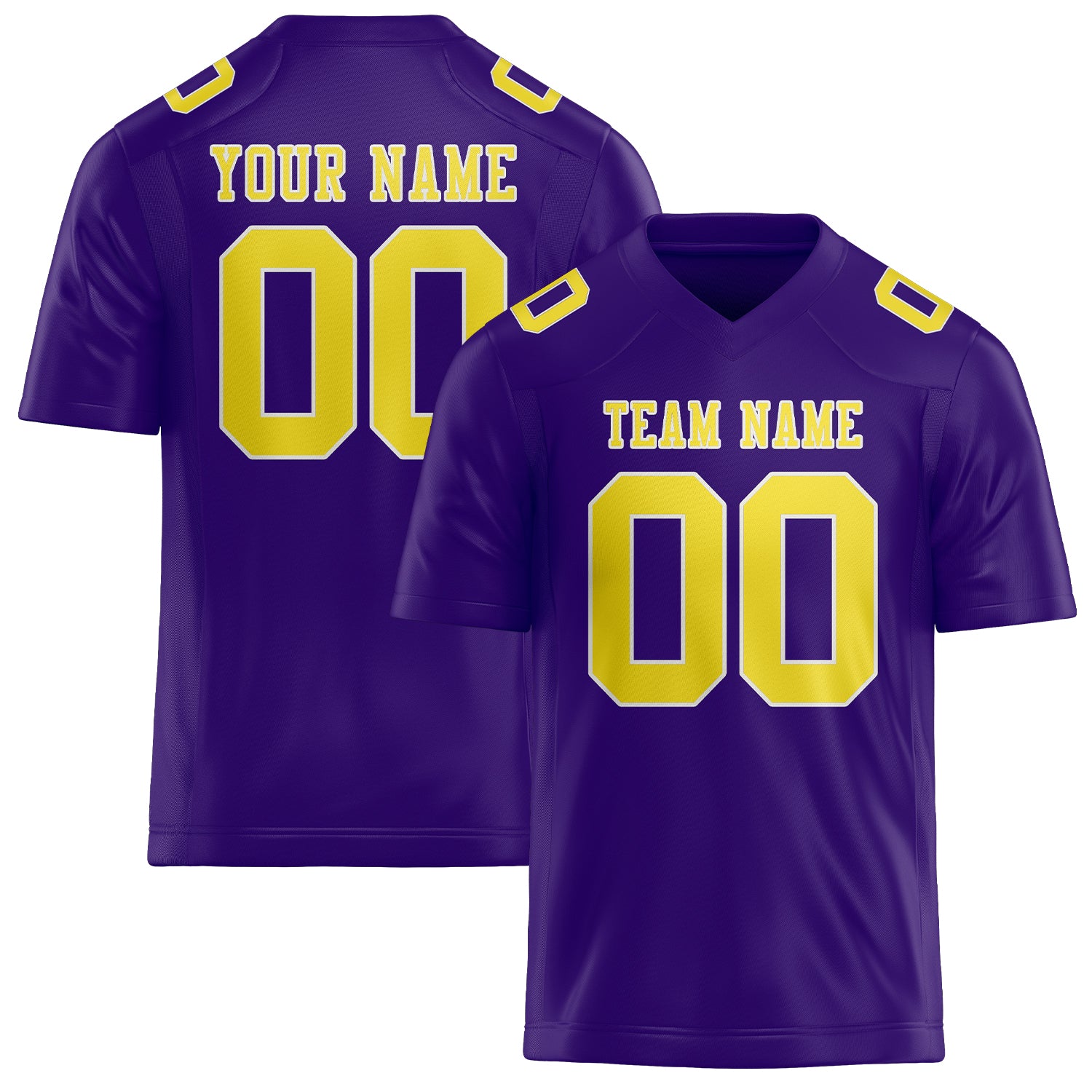 Maglia da rugby personalizzata professionale color giallo lavanda