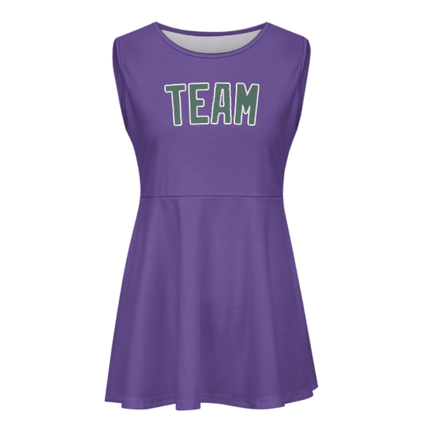 Maßgeschneidertes Lavendel Blaugrün Cheerleader-Kleid