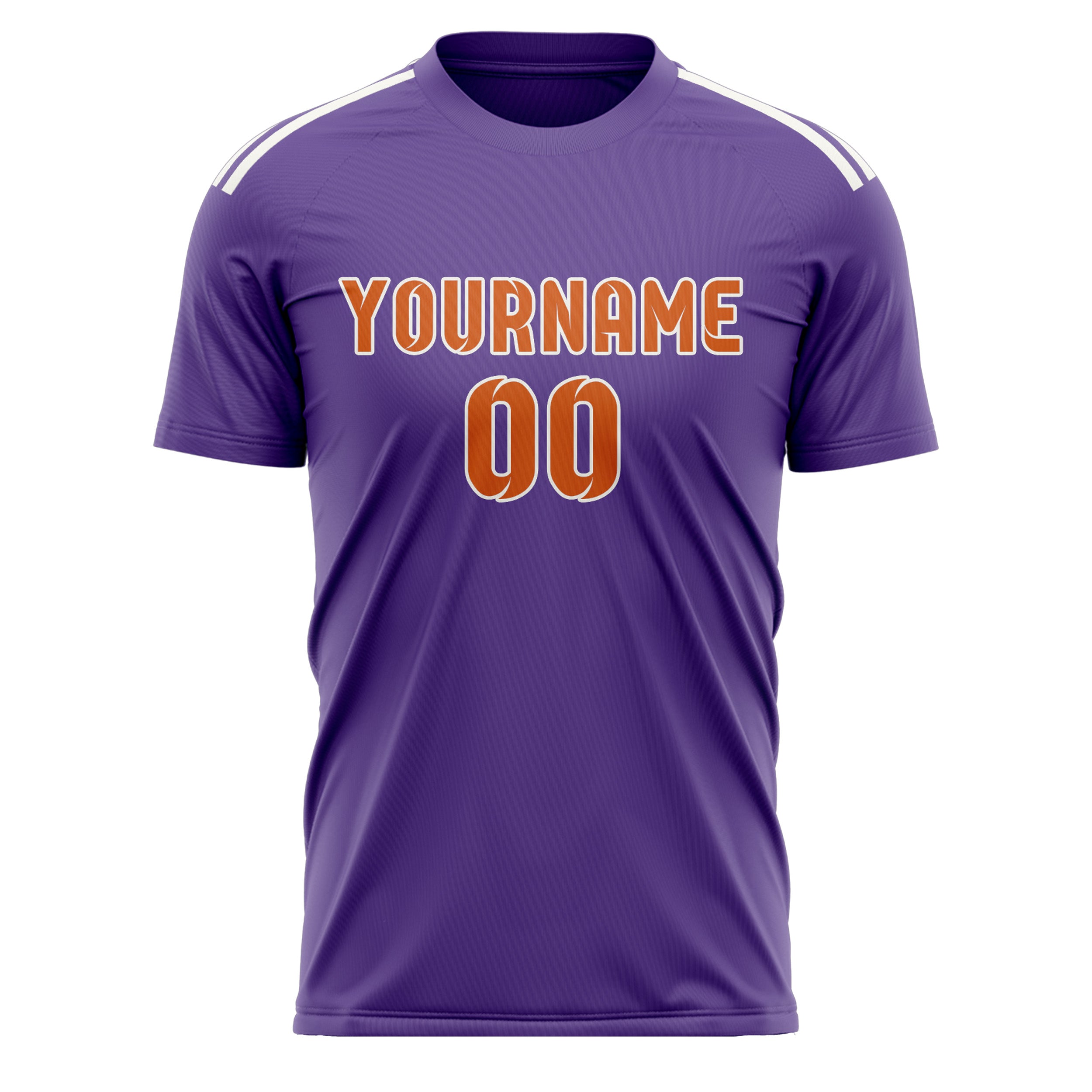 Benutzerdefiniertes Professionelles Lavendel Orange Fußballtrikot
