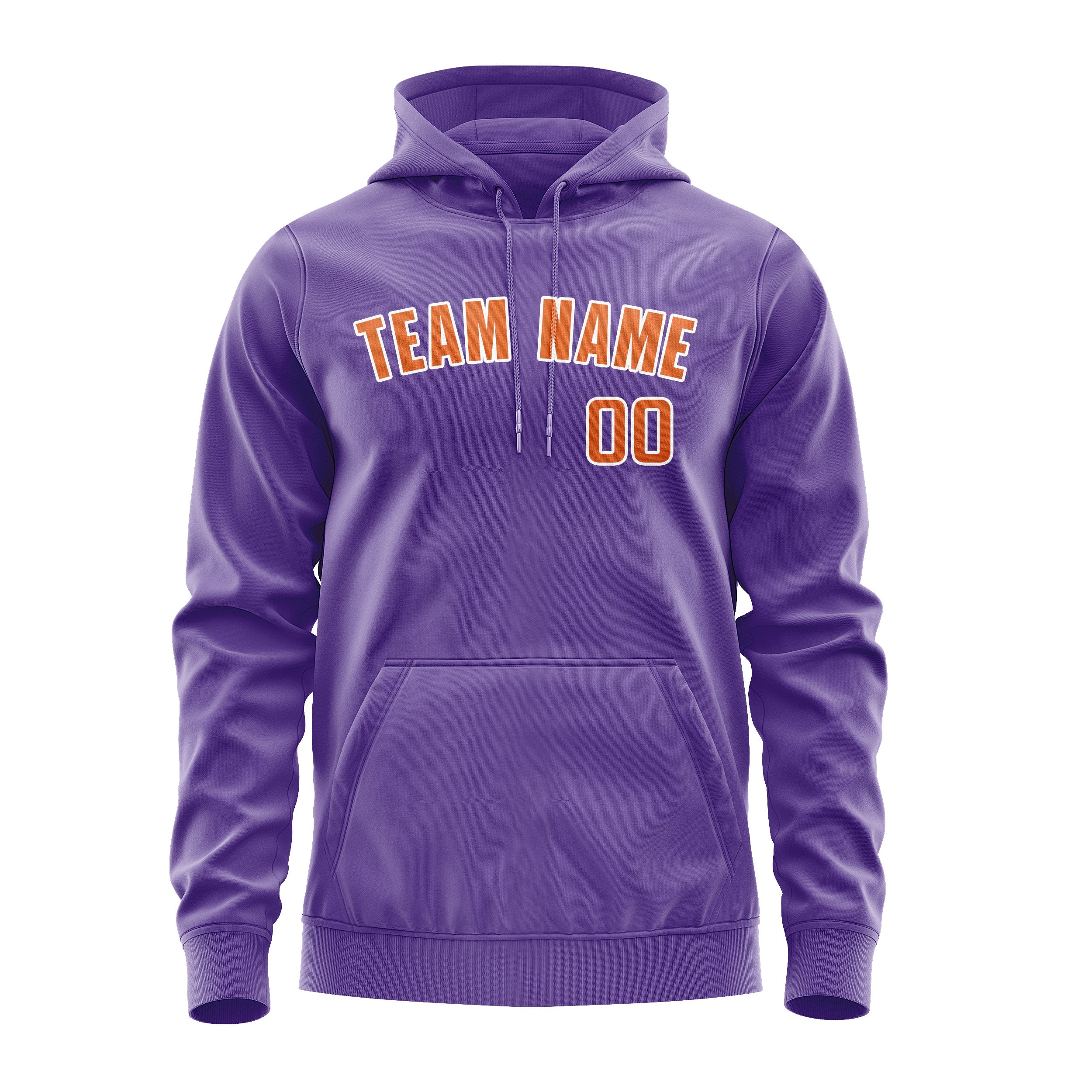 Maßgeschneidertes Lavendel Orange Hoodie