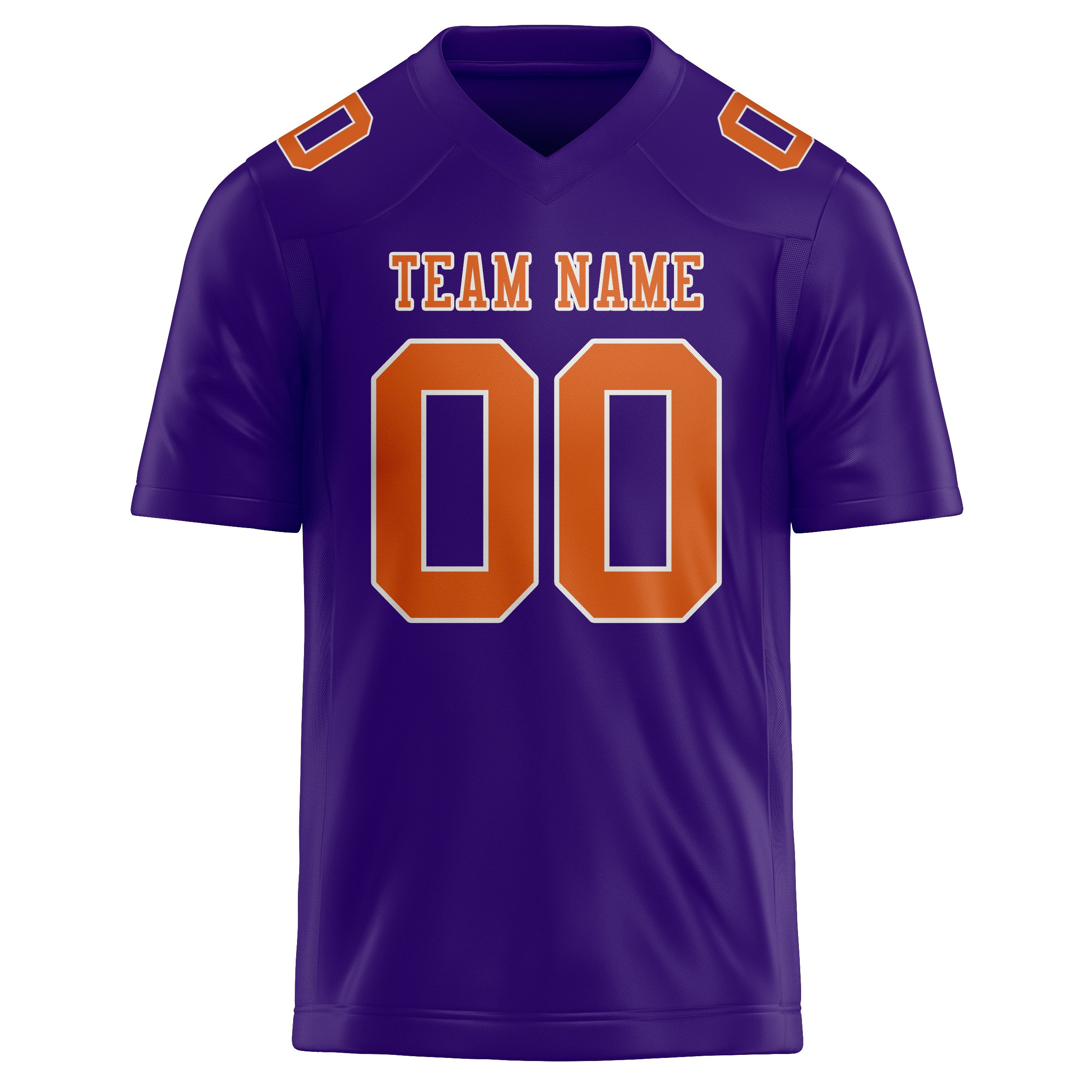 Maglia da rugby professionale personalizzata color lavanda e arancione