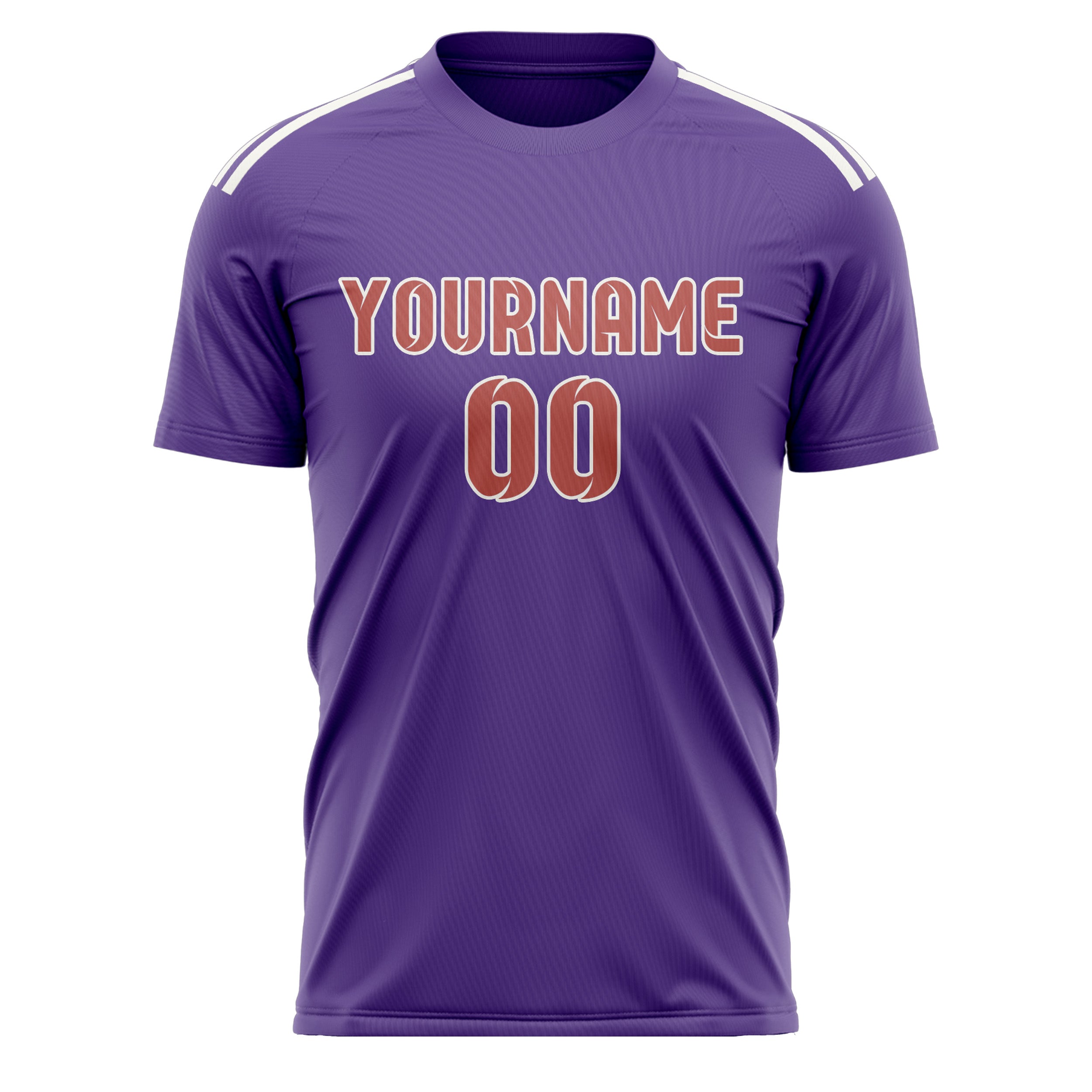 Benutzerdefiniertes Professionelles Lavendel Kupferrose Fußballtrikot