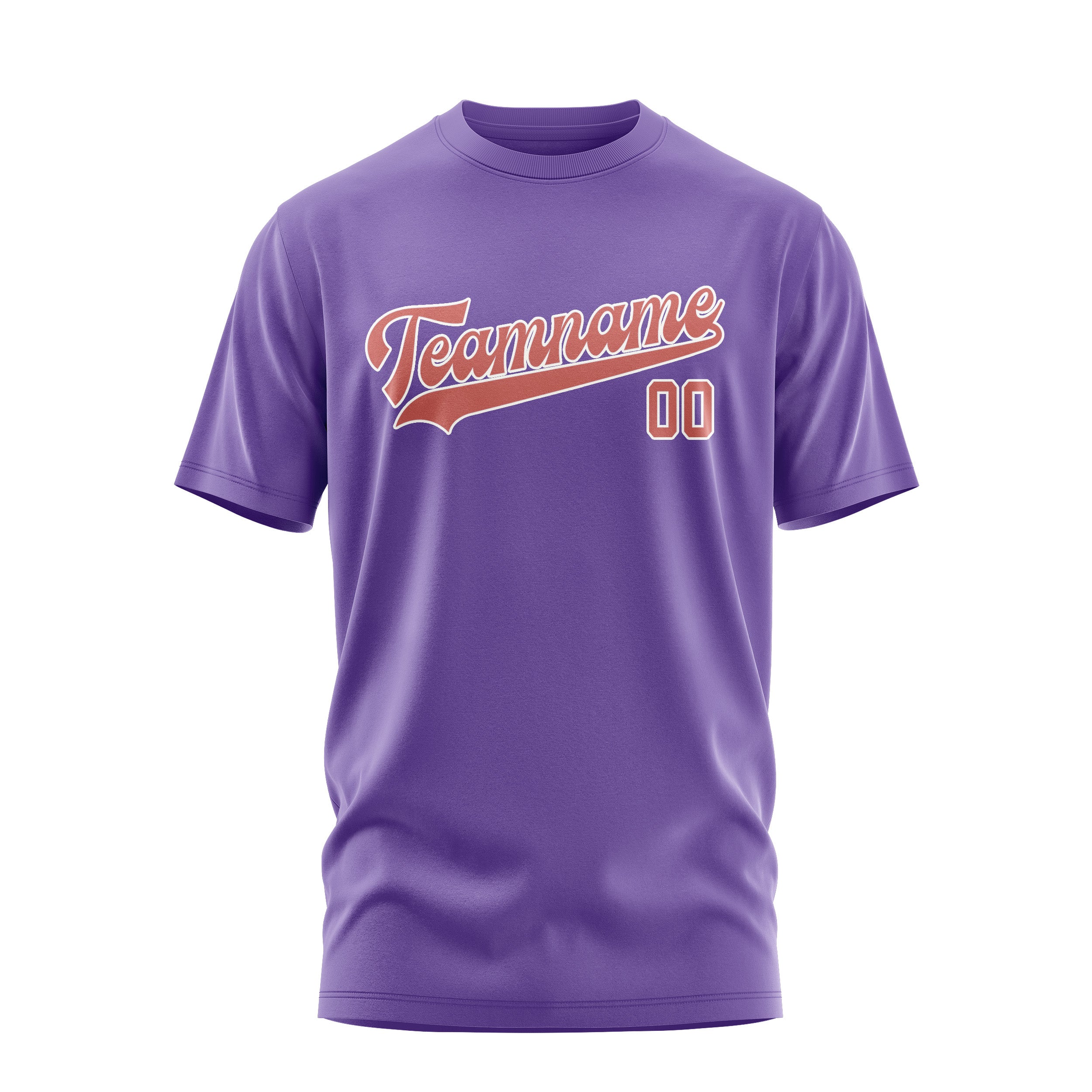 Maßgeschneidertes Lavendel Kupferrose T-Shirt