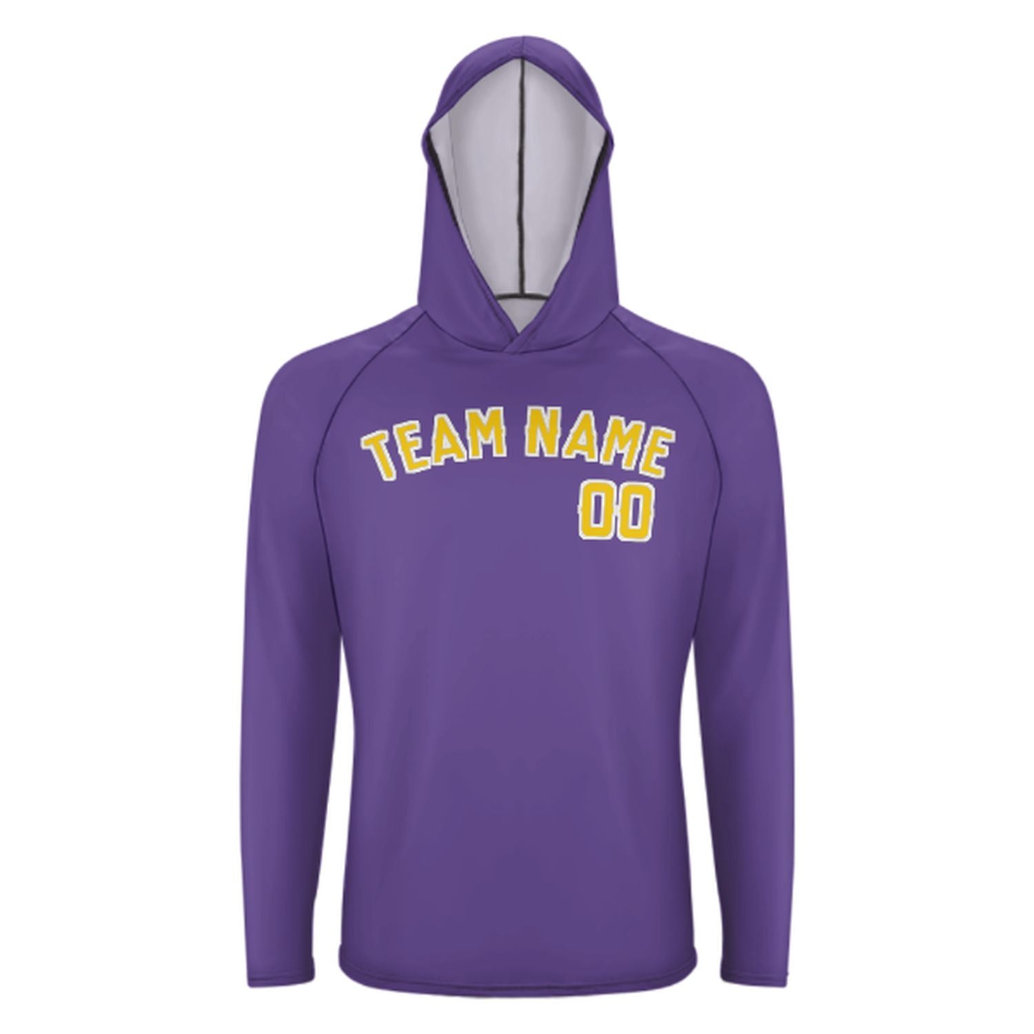Maßgeschneidertes Lavendel Gold UV-Hoodie