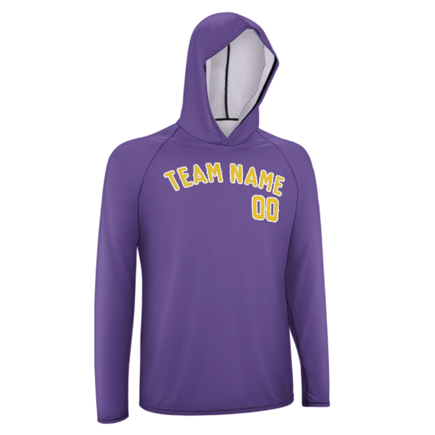 Maßgeschneidertes Lavendel Gold UV-Hoodie