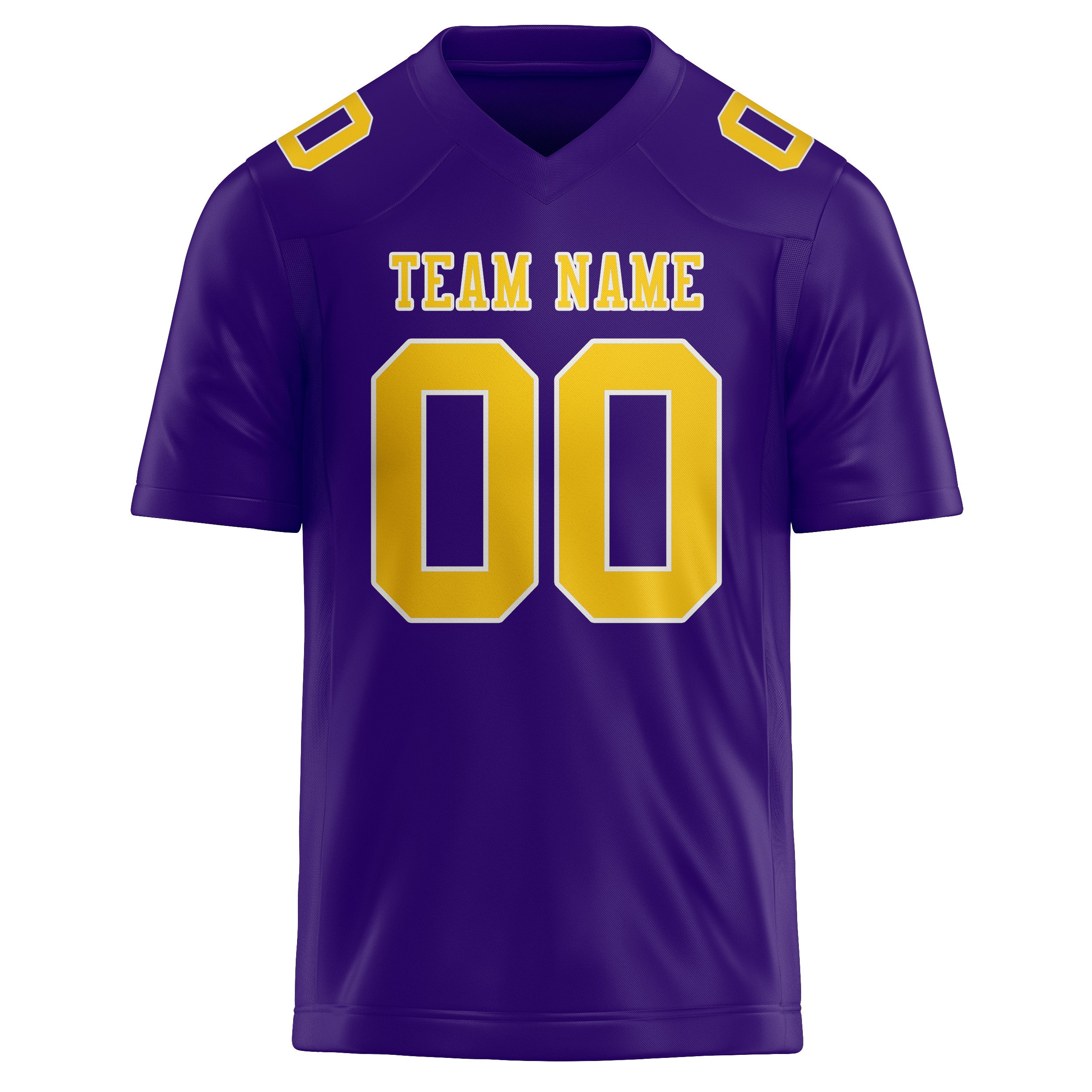 Maglia da rugby personalizzata color lavanda e oro professionale