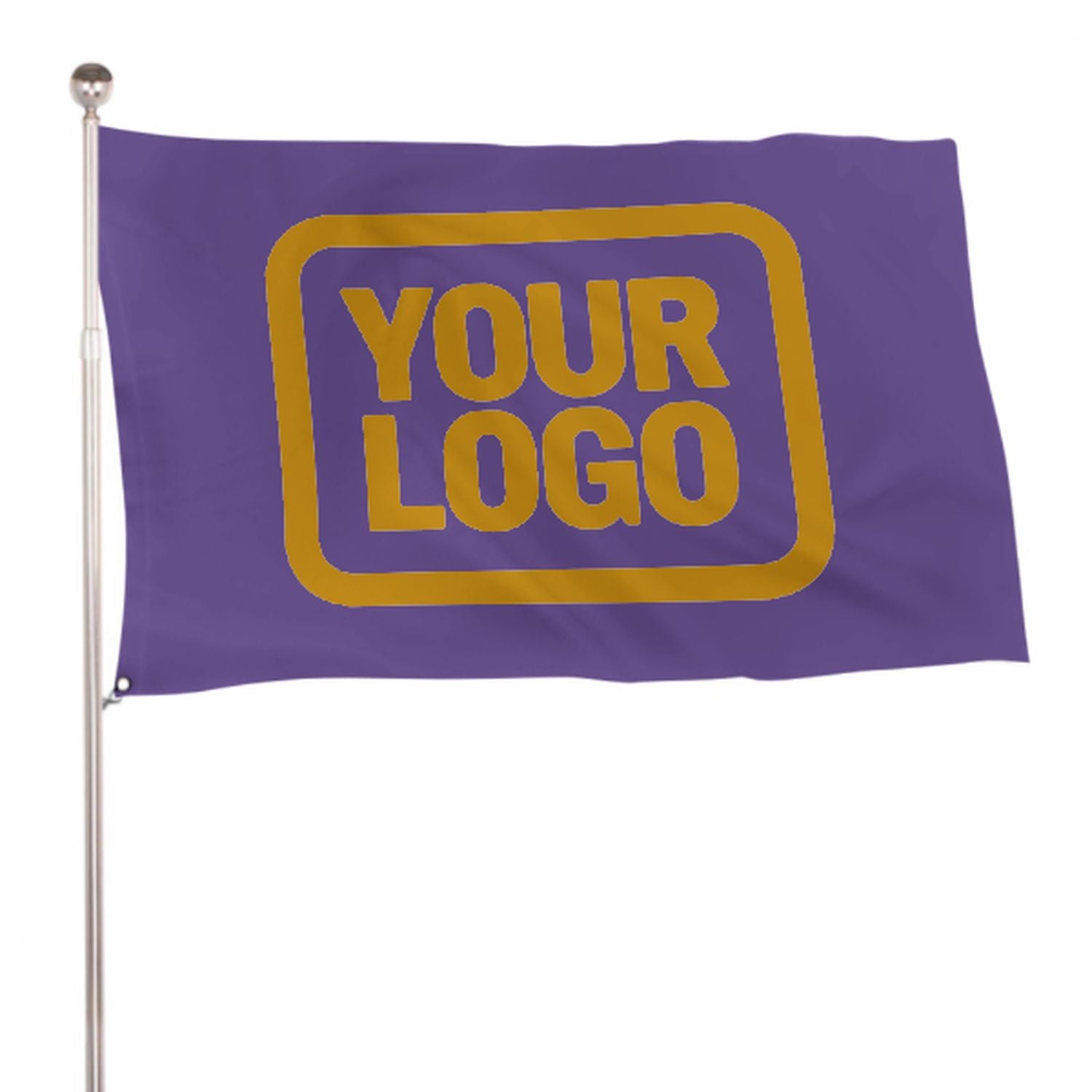 Maßgeschneidertes Lavendel Gelb Flagge
