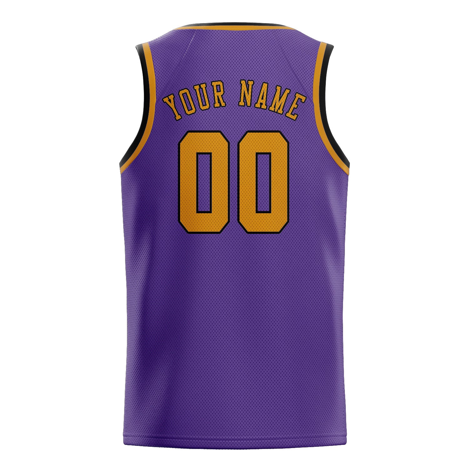 Benutzerdefiniertes Professionelles Lavendel Gelb Basketballtrikot