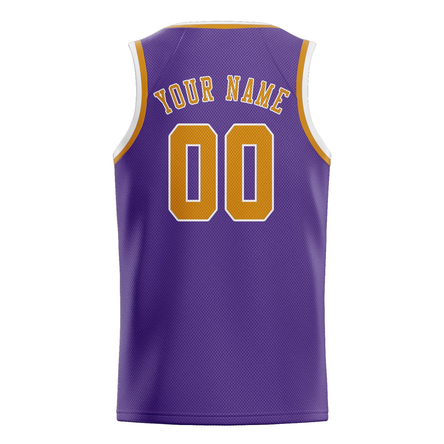 Benutzerdefiniertes Professionelles Lavendel Gelb Basketballtrikot