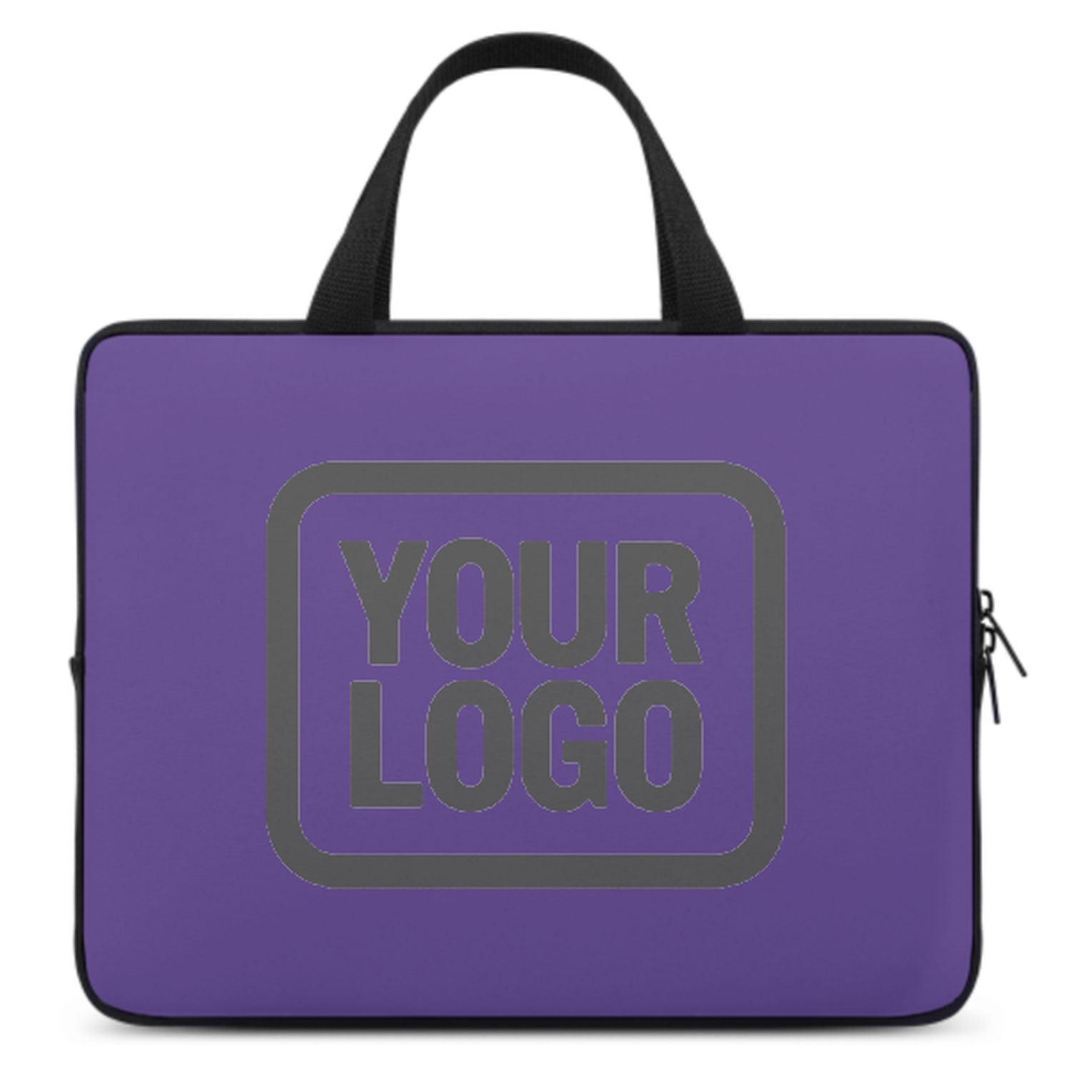 Maßgeschneidertes Lavendel Dark Grey Laptop Tasche