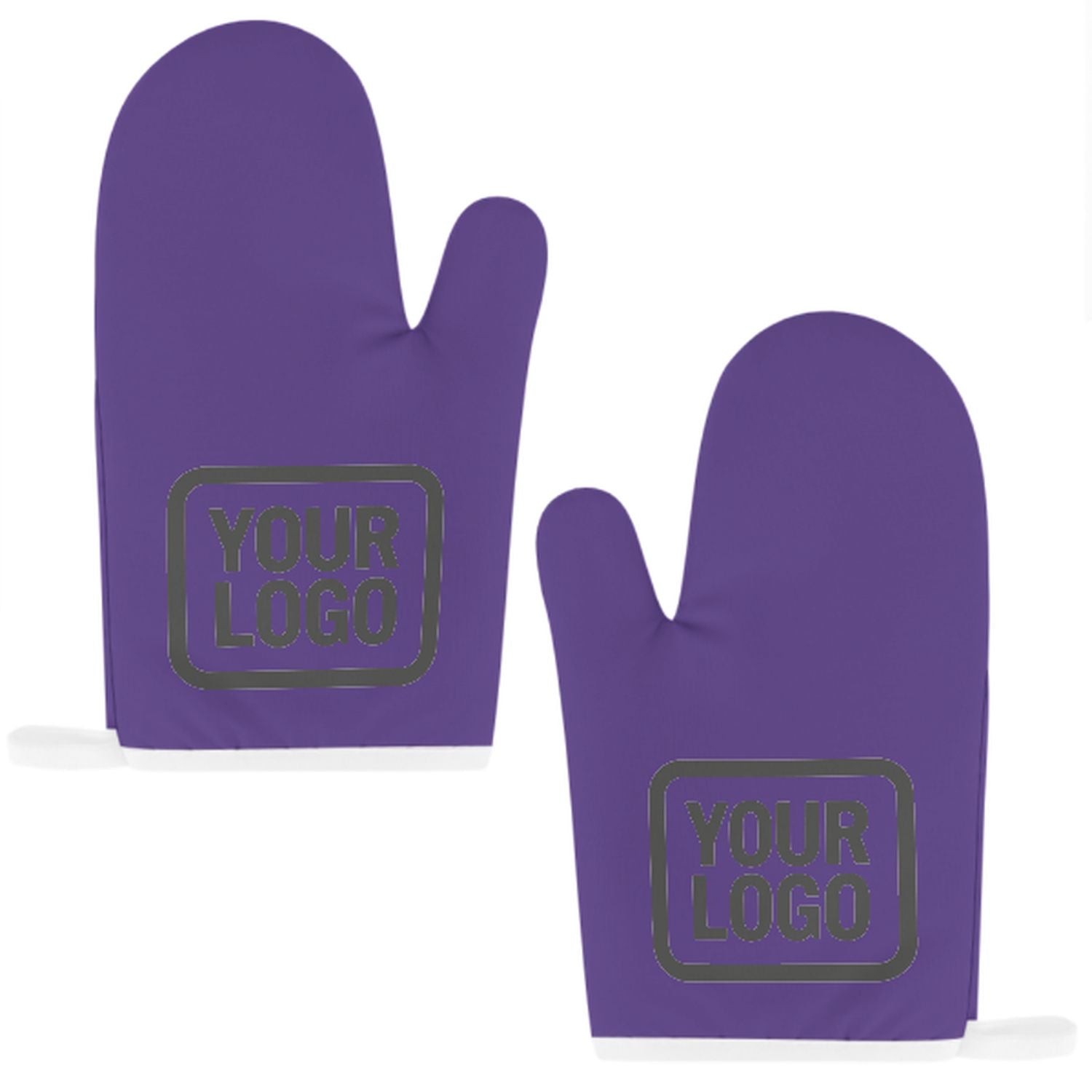 Maßgeschneidertes Lavendel  Dunkelgrau Topfhandschuh Set – 2-teilig