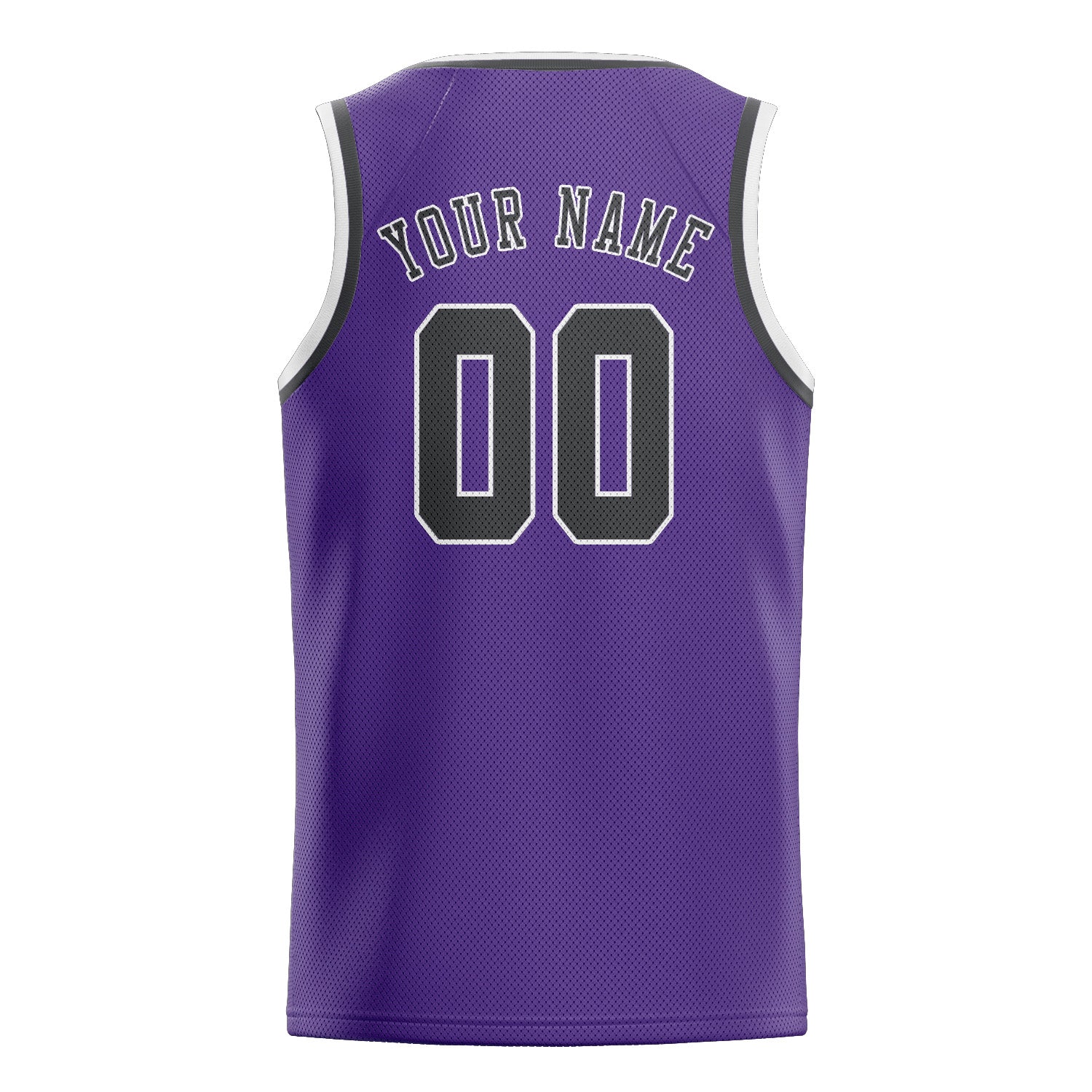 Benutzerdefiniertes Professionelles Lavendel Dunkelgrau Basketballtrikot