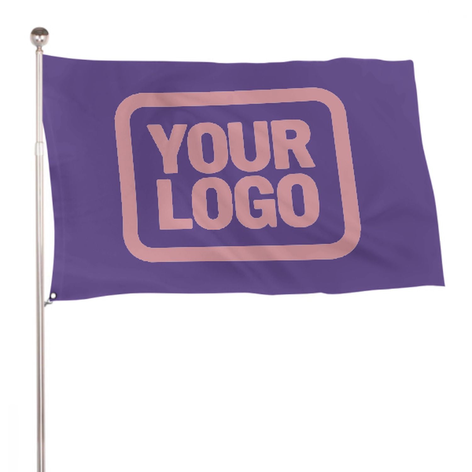 Maßgeschneidertes Lavendel Rosa Flagge