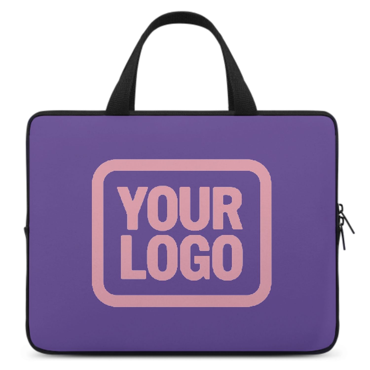 Maßgeschneidertes Lavendel Light Pink Laptop Tasche