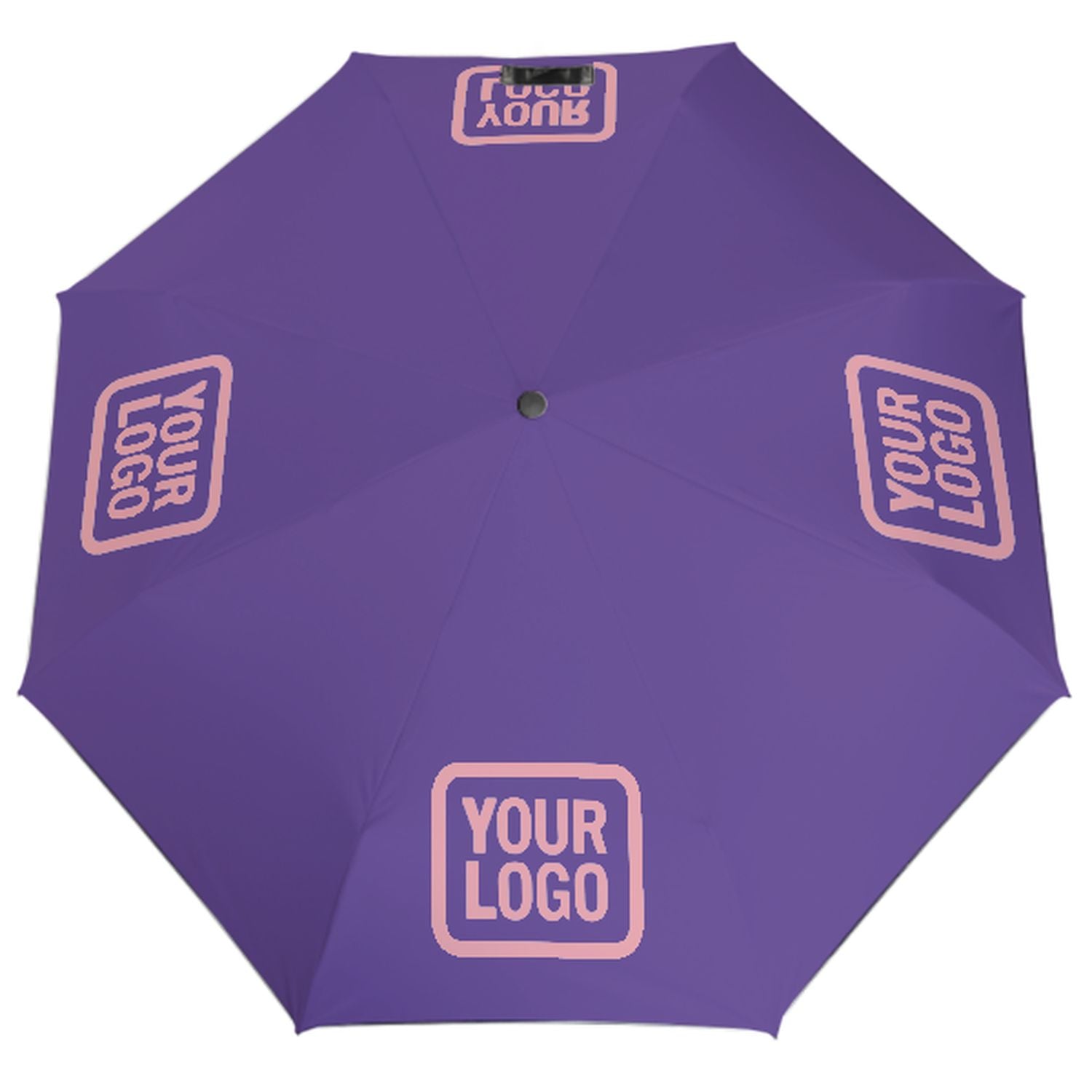 Maßgeschneidertes Lavendel Rosa Automatik-Regenschirm