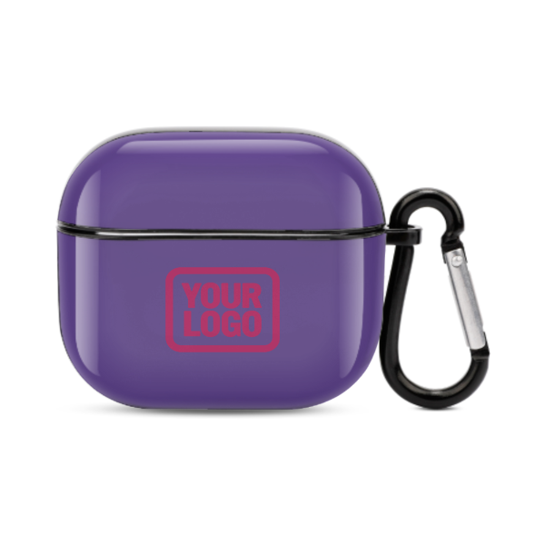 Maßgeschneidertes Lavendel Rosarot AirPods-Hülle (3. Generation)