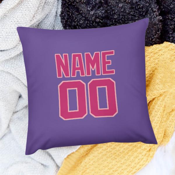 Federa personalizzata rosa lavanda