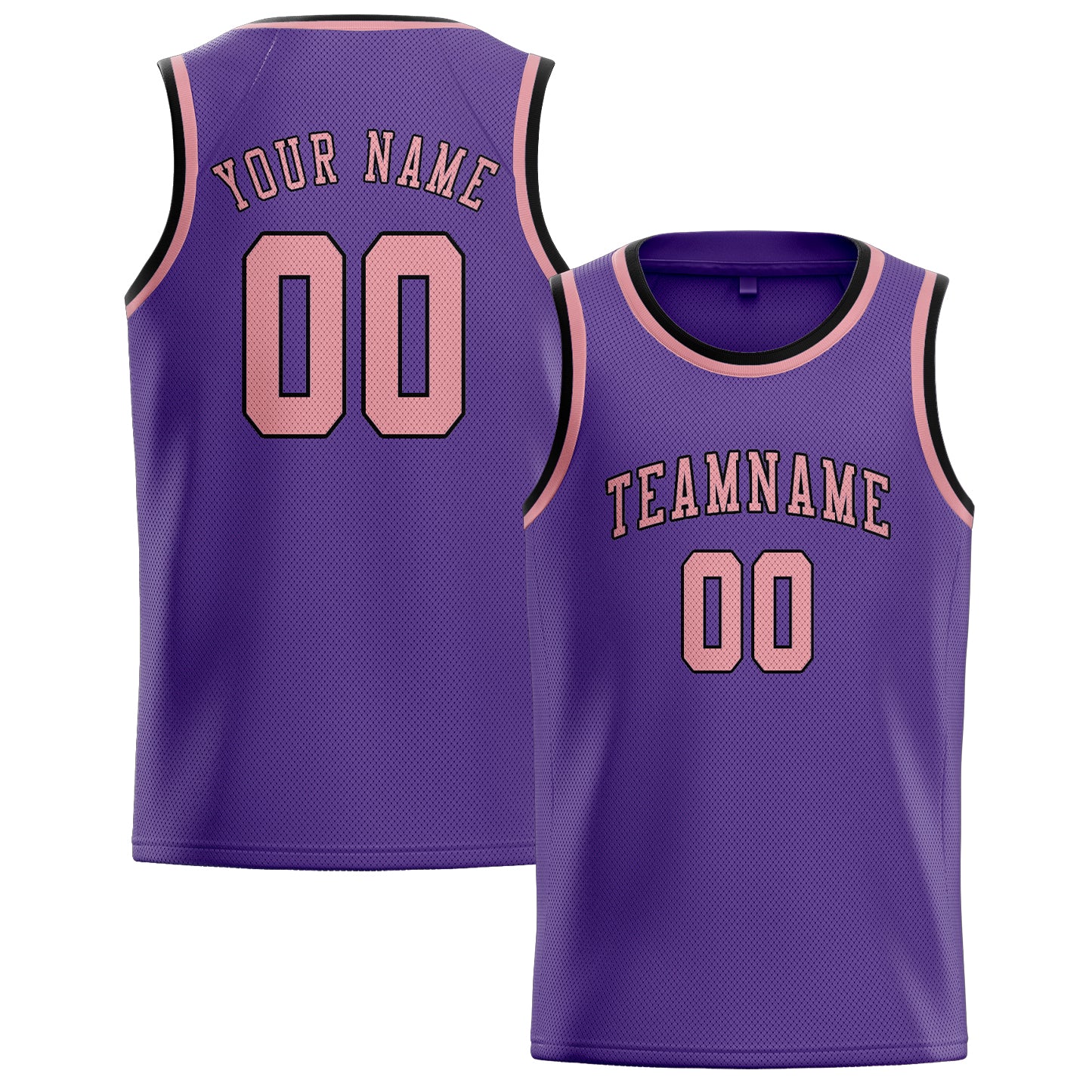 Benutzerdefiniertes Professionelles Lavendel Rosa Basketballtrikot
