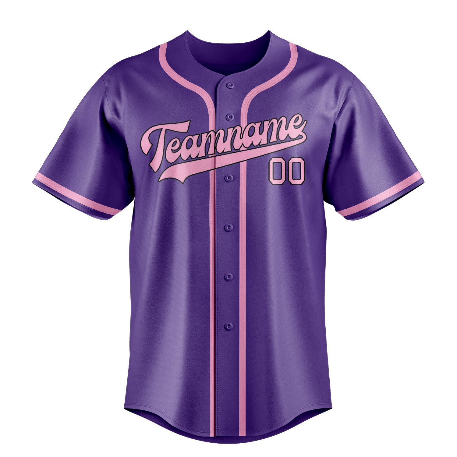 Benutzerdefiniertes Professionelles Lavendel Rosa Baseballtrikot