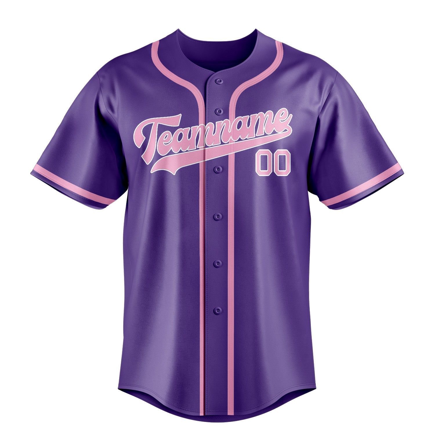 Benutzerdefiniertes Professionelles Lavendel Rosa Baseballtrikot