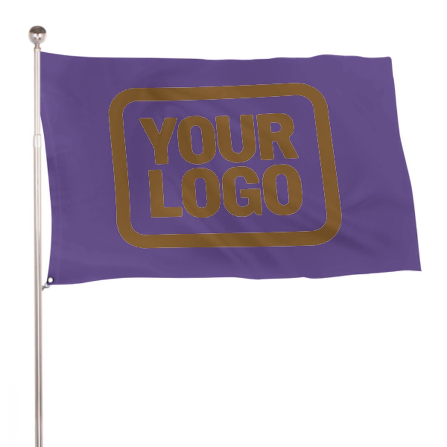 Maßgeschneidertes Lavendel Khaki Flagge