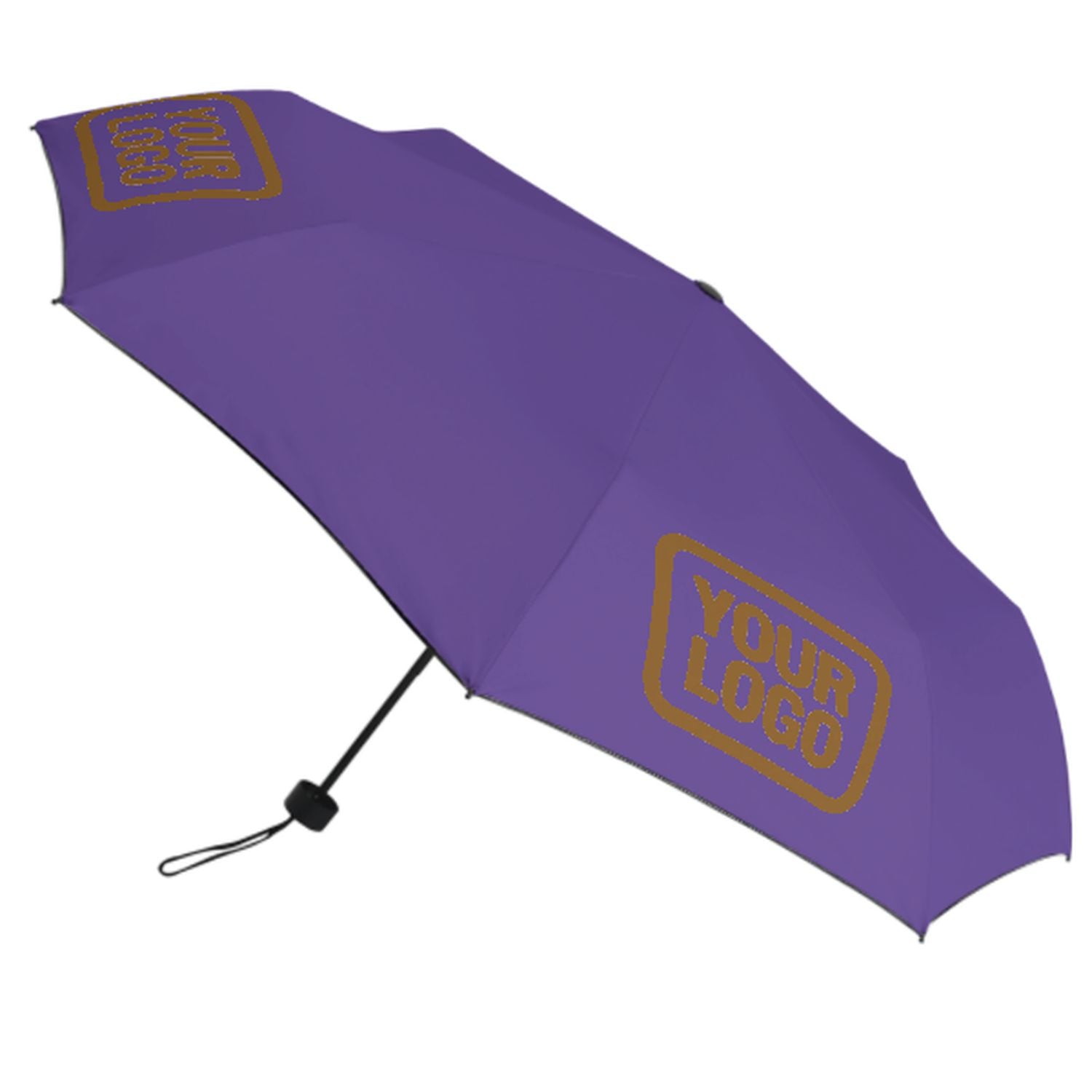Maßgeschneidertes Lavendel Khaki Automatik-Regenschirm