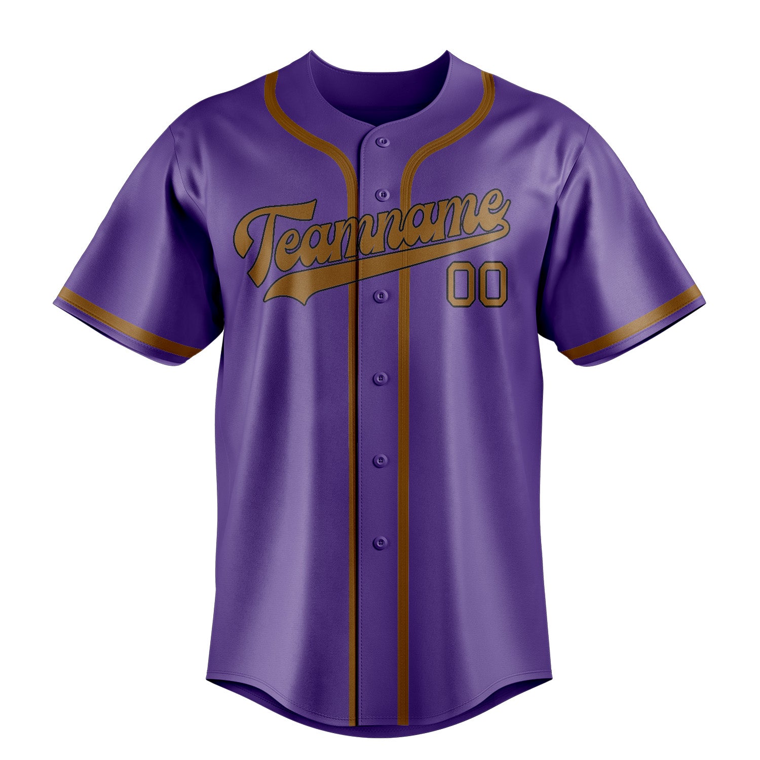 Benutzerdefiniertes Professionelles Lavendel Khaki Baseballtrikot