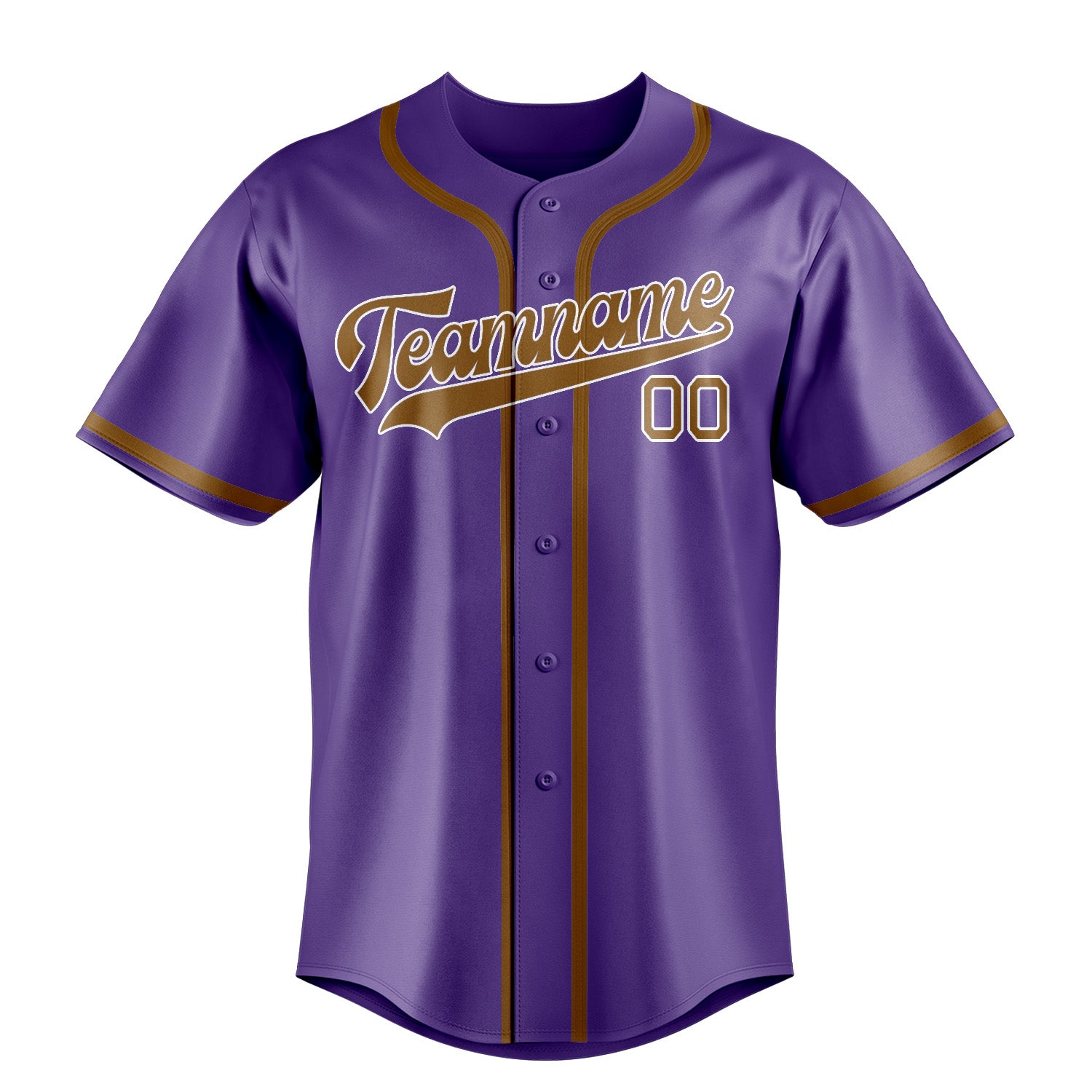 Benutzerdefiniertes Professionelles Lavendel Khaki Baseballtrikot