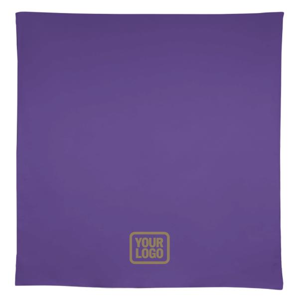 Tovaglia quadrata personalizzata color lavanda e cachi