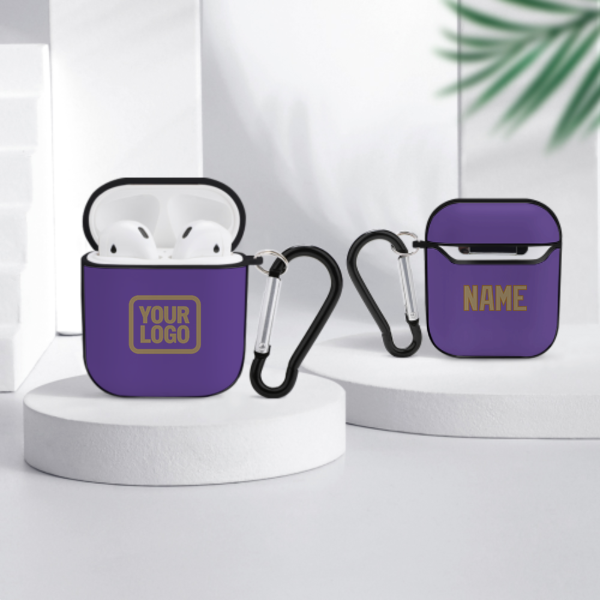 Maßgeschneidertes Lavendel Hellkhaki AirPods-Hülle