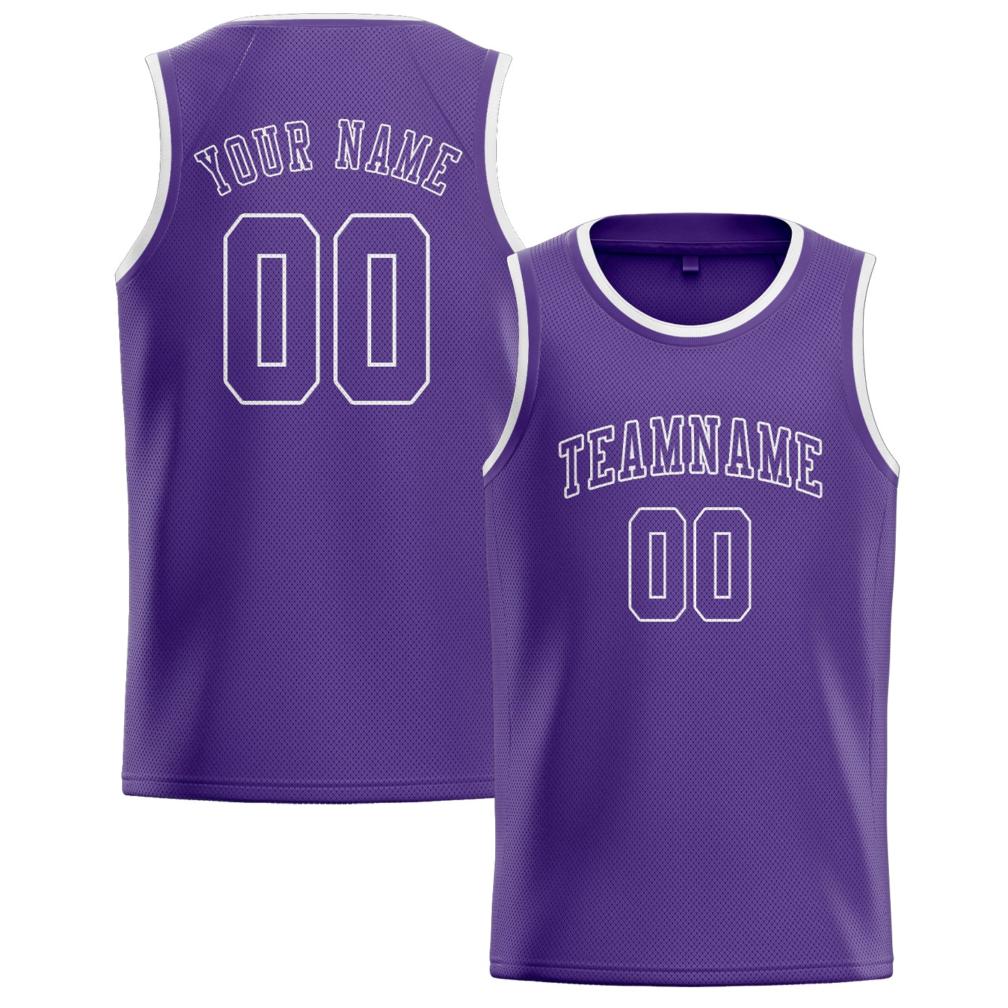 Benutzerdefiniertes Professionelles Lavendel Lavendel Basketballtrikot