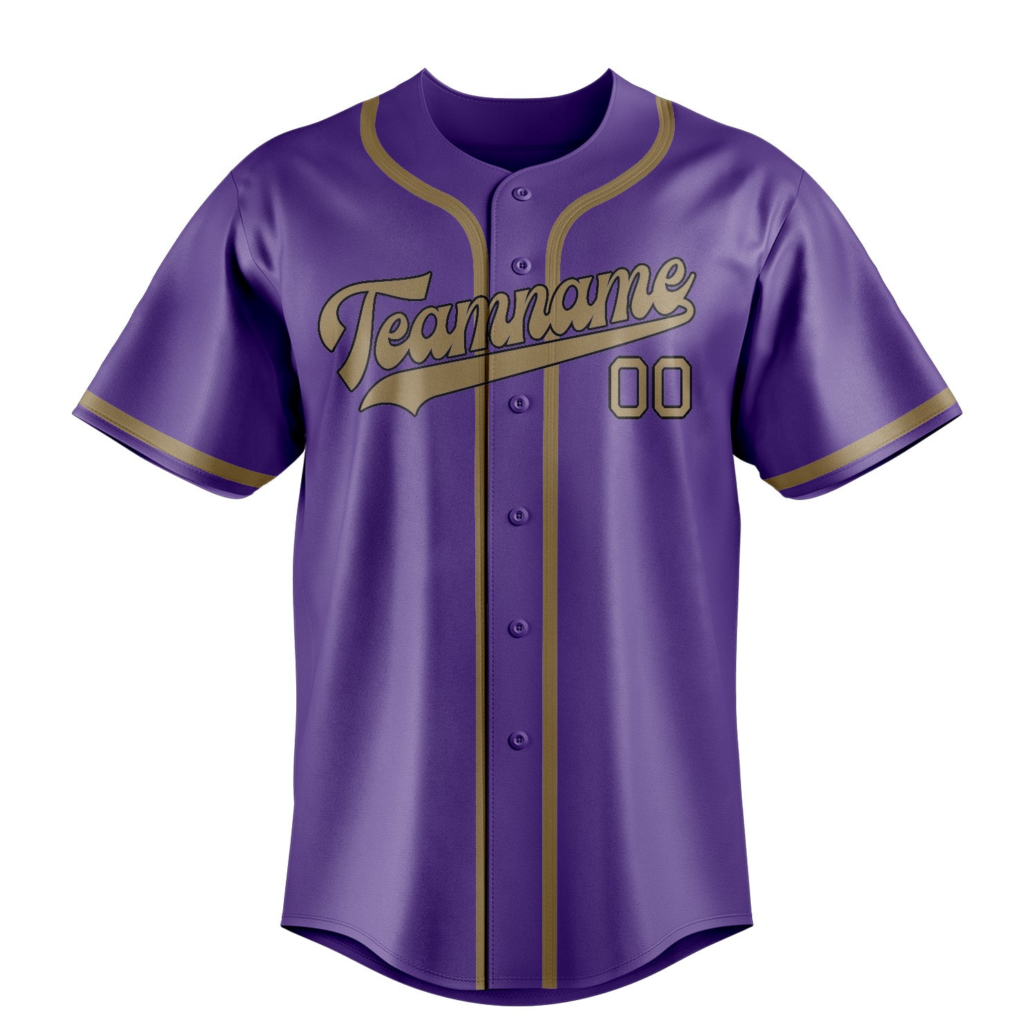 Benutzerdefiniertes Professionelles Lavendel Hellkhaki Baseballtrikot