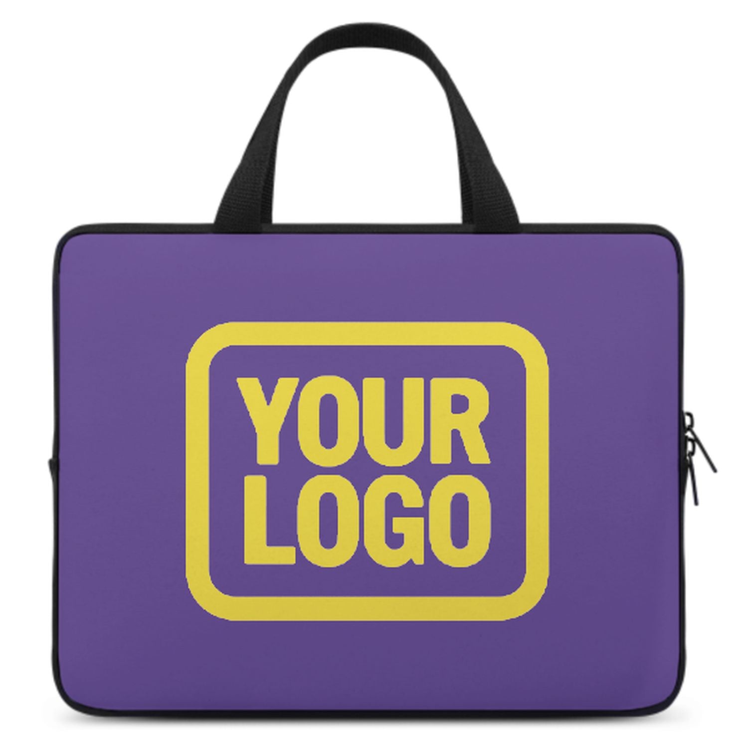 Maßgeschneidertes Lavendel Light Yellow Laptop Tasche