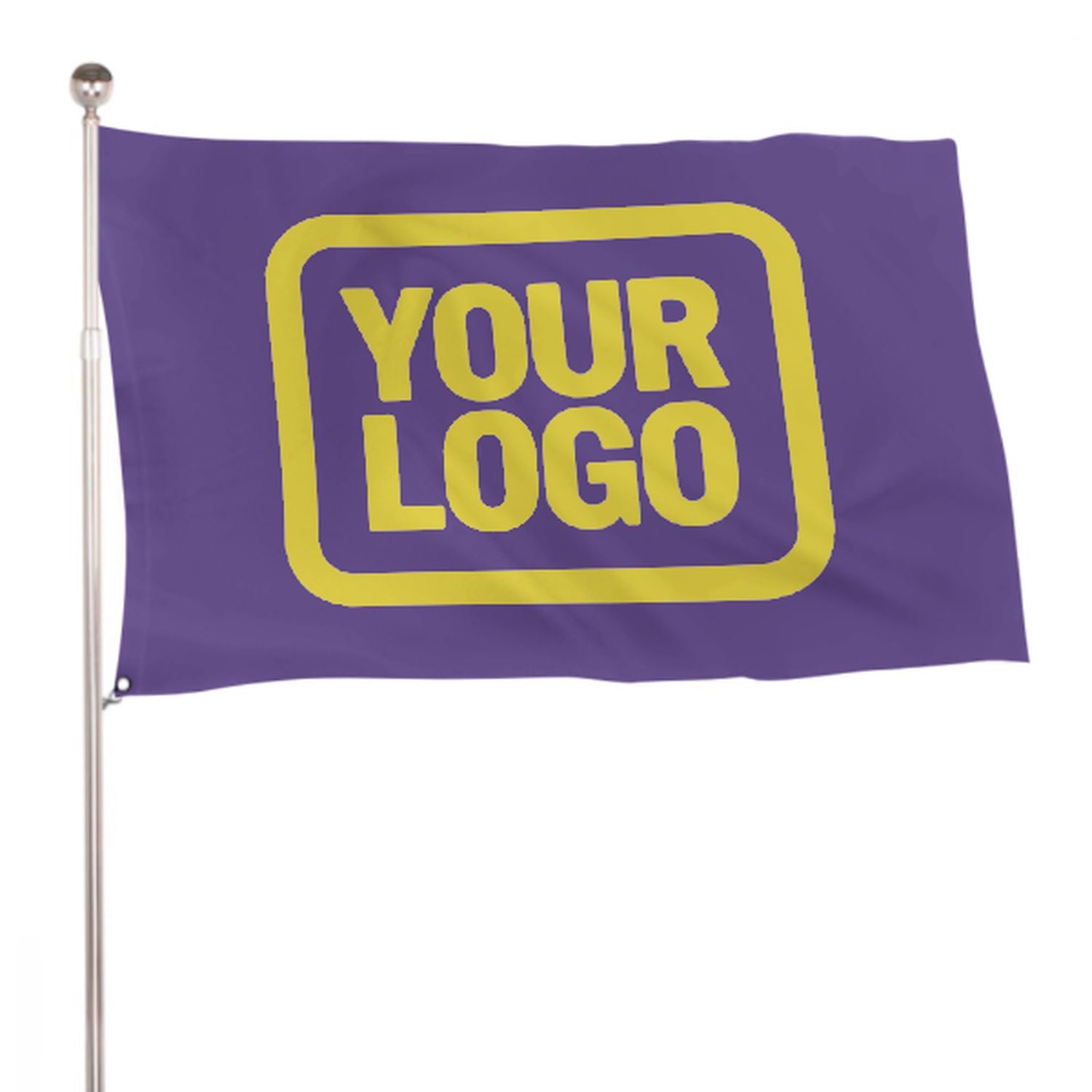 Maßgeschneidertes Lavendel Blassgelb Flagge