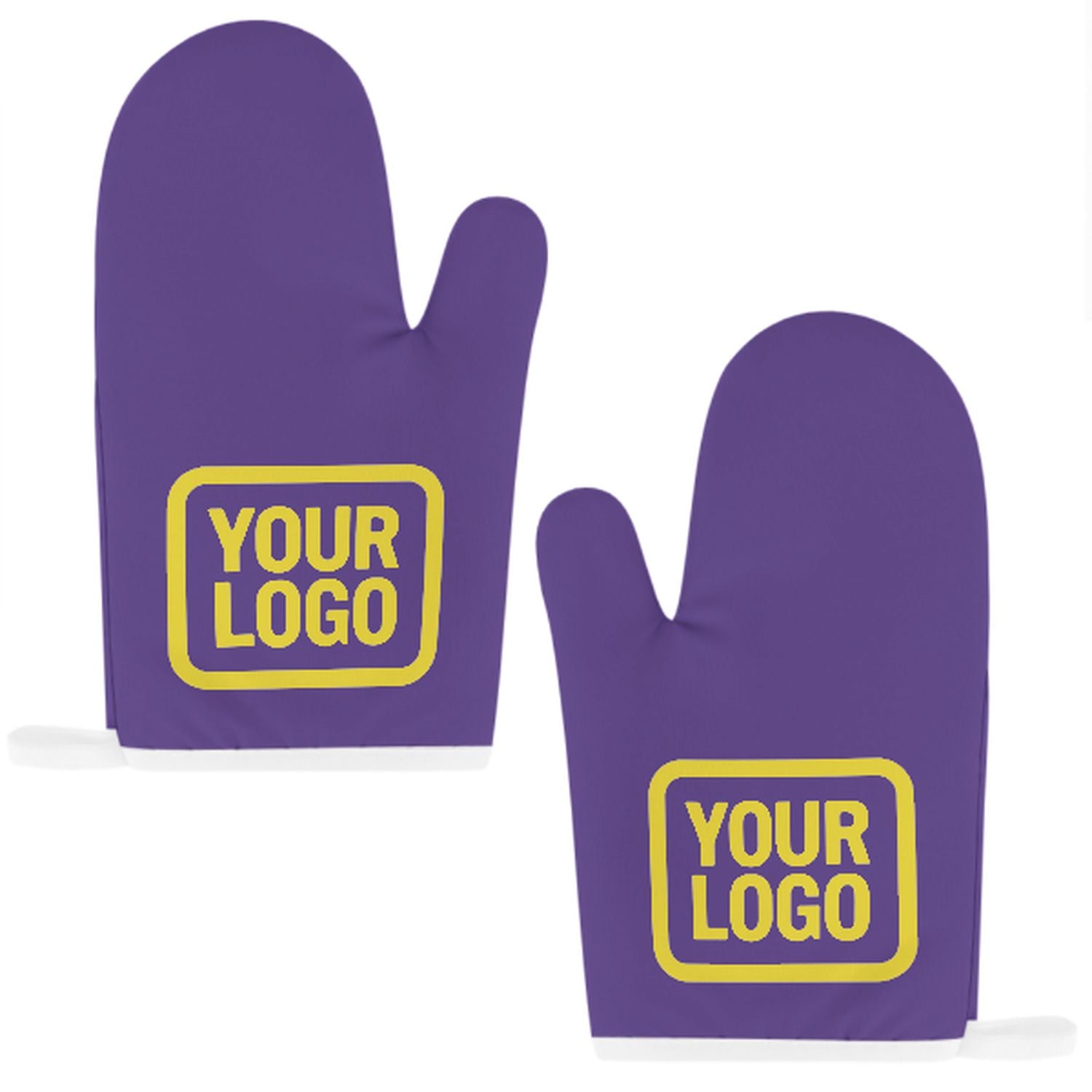 Maßgeschneidertes Lavendel  Blassgelb Topfhandschuh Set – 2-teilig