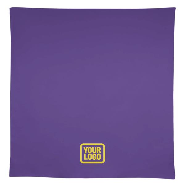 Tovaglia quadrata personalizzata color lavanda e giallo pallido