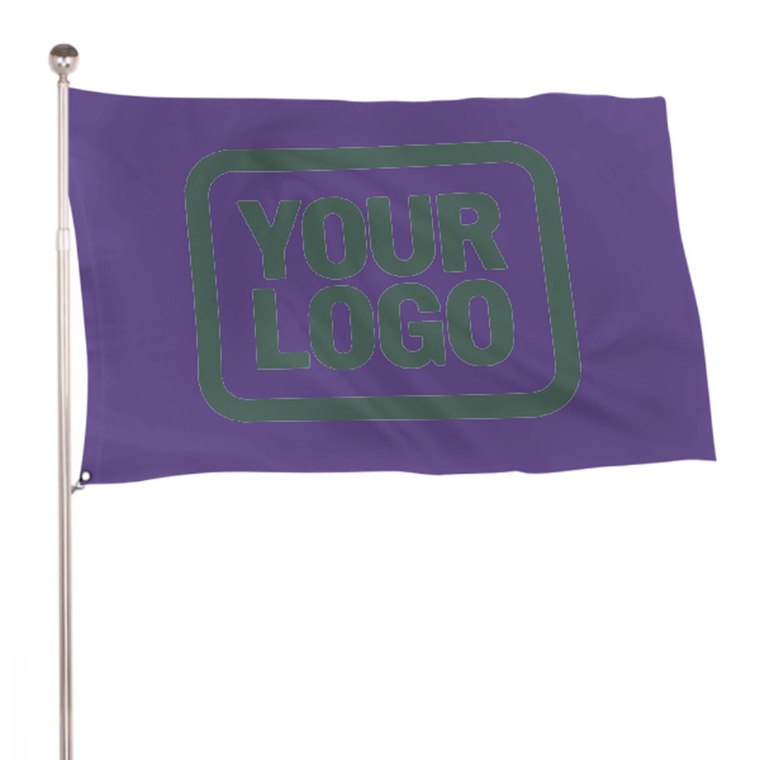 Maßgeschneidertes Lavendel Blaugrün Flagge